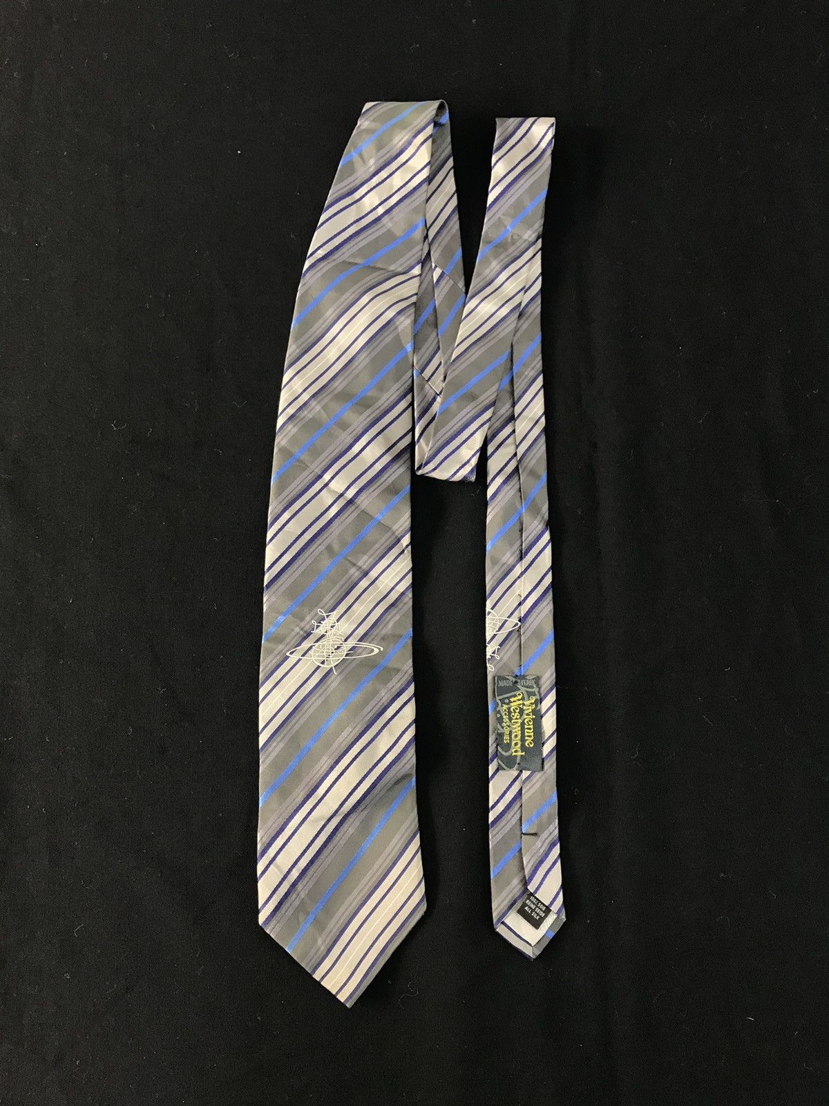 Designer × Vivienne Westwood Hype Vivienne Westwood Luxury Neck Tie Striped Design Size ONE SIZE - 1 Thumbnail