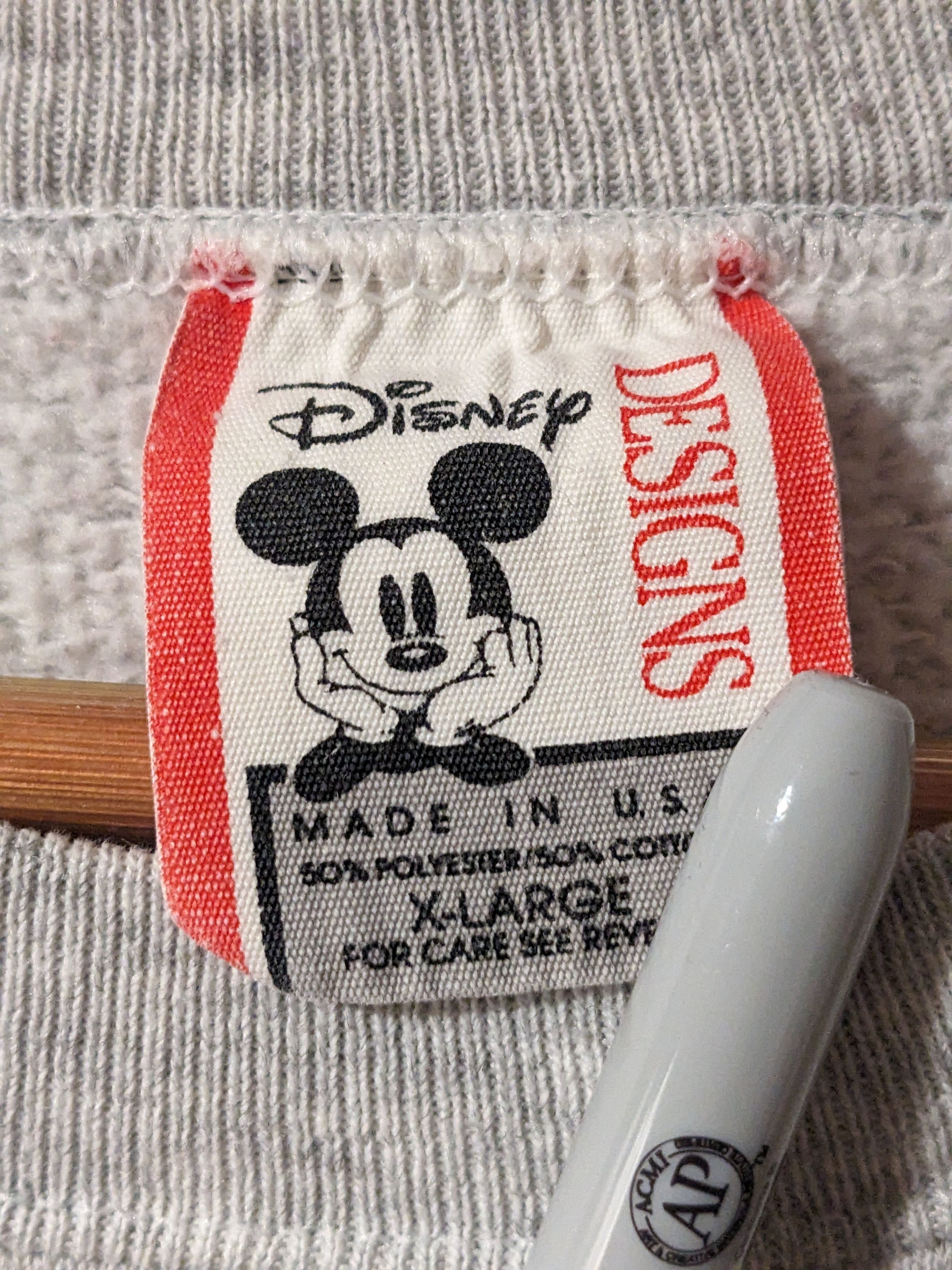 Disney × Vintage Vintage 90s Mickey Mouse Classic Stand X-Large Sweatshirt Size US XL / EU 56 / 4 - 3 Thumbnail