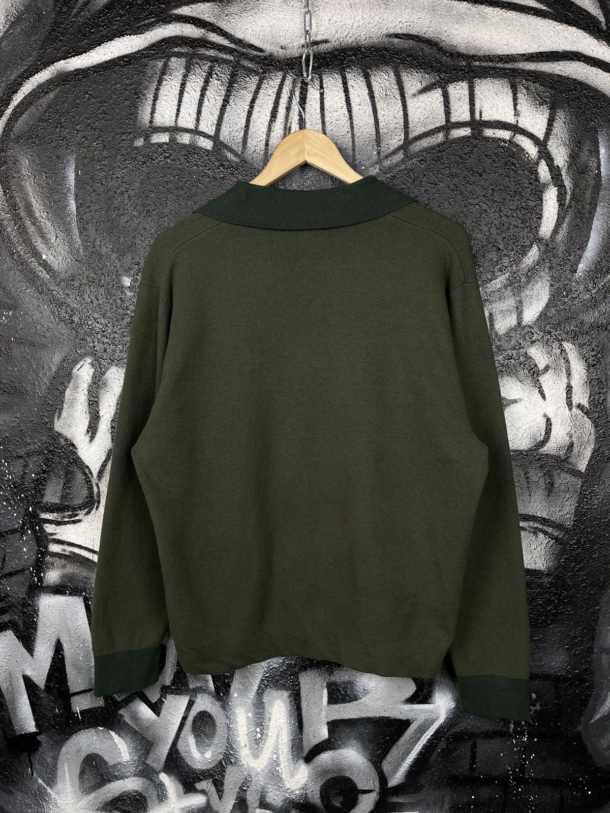 JW Anderson × Japanese Brand × Uniqlo Uniqlo x J.W. Anderson Souffle Yarn Sweater Dark Green Size L / US 10 / IT 46 - 5 Thumbnail