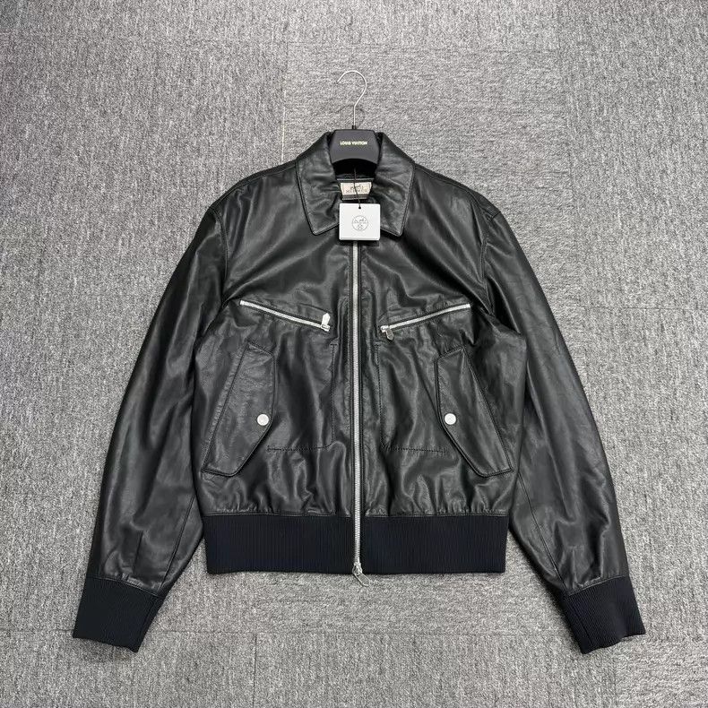 Hermes Hermes Leather Jacket Size US M / EU 48-50 / 2 - 1 Thumbnail