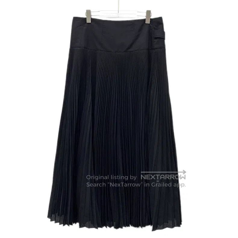 Brunello Cucinelli Brunello Cucinelli Black waist belt pleated half-skirt Size 24" / US 00 / IT 34 - 2 Thumbnail