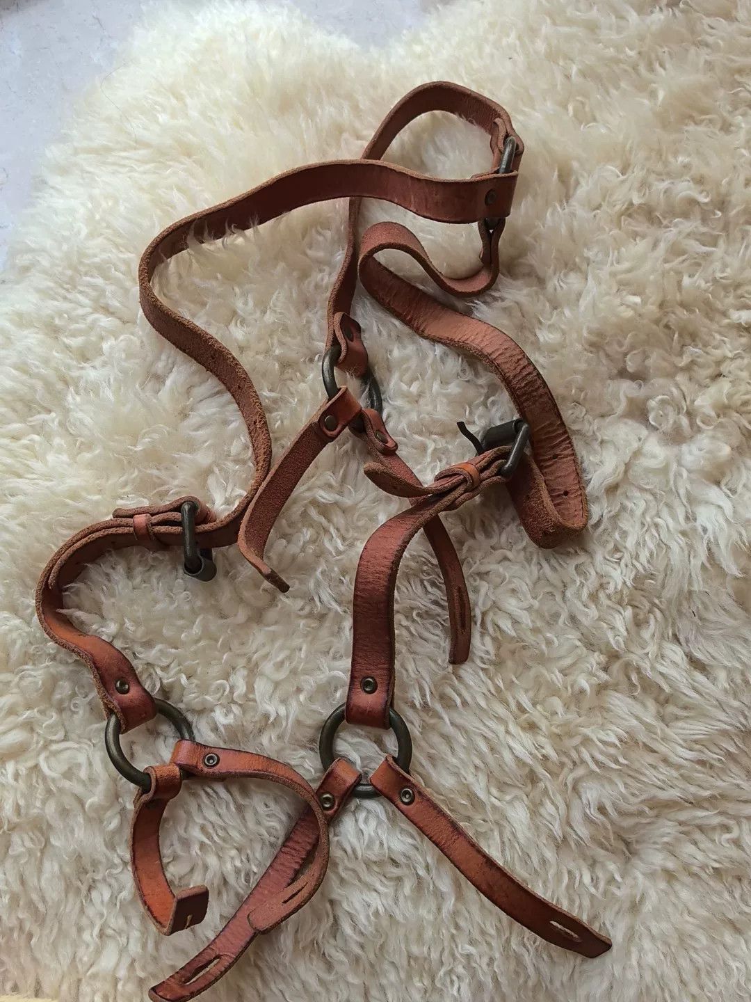 Scarti-Lab SCARTI-LAB Vintage Leather Strap Size 34 - 1 Thumbnail
