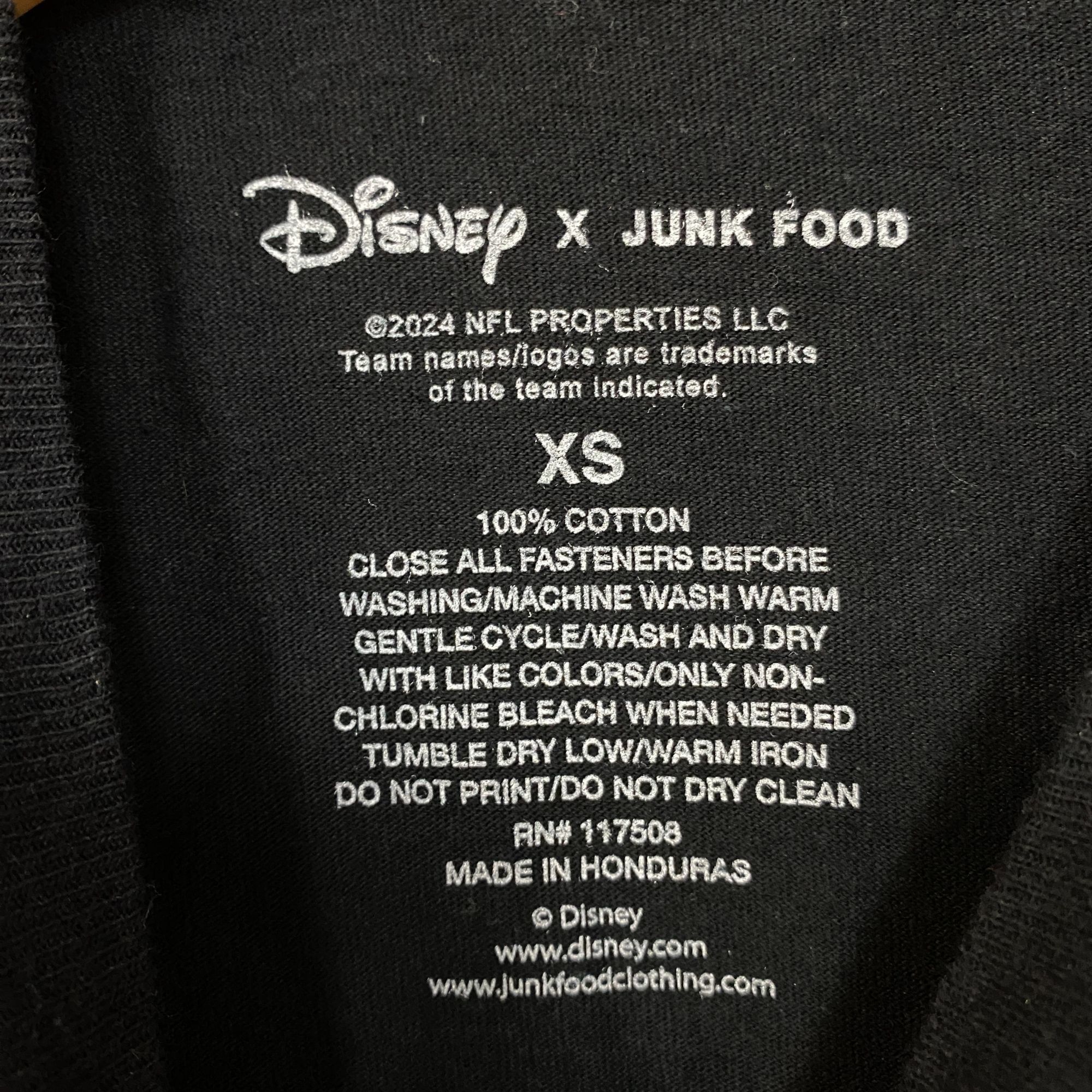 Disney Disney x Junk Food NFL Football Raiders Mickey Mouse T-Shirt Size US XS / EU 42 / 0 - 4 Thumbnail