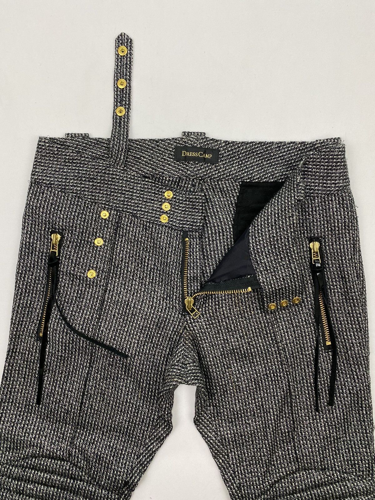 Japanese Brand Dress Camp Wool Biker Pant Size 32" / US 10 / IT 46 - 7 Thumbnail