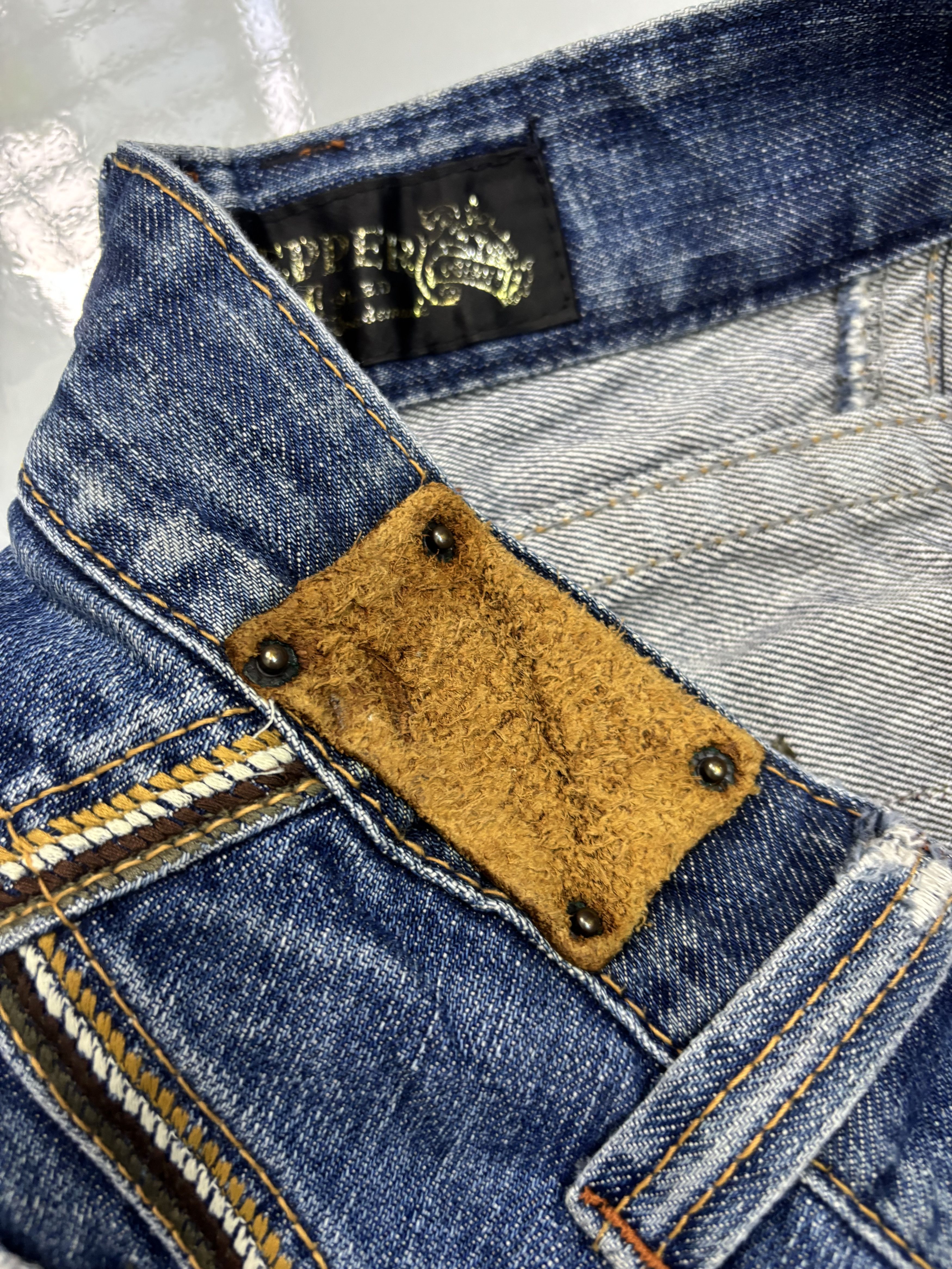 If Six Was Nine 🔥RED PEPPER FLARE JEANS DISTRESS PUNK DENIM JEANS Size US 30 / EU 46 - 13 Thumbnail