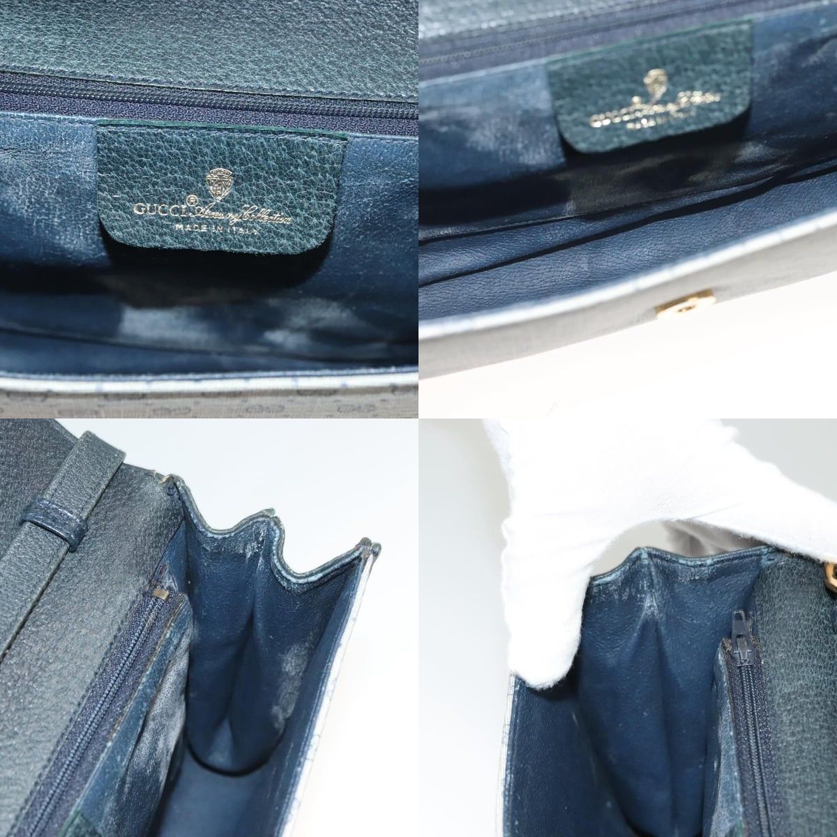 Gucci GUCCI Micro GG Supreme Shoulder Bag Pvc Navy Gold 89 02 050 Size ONE SIZE - 12 Thumbnail