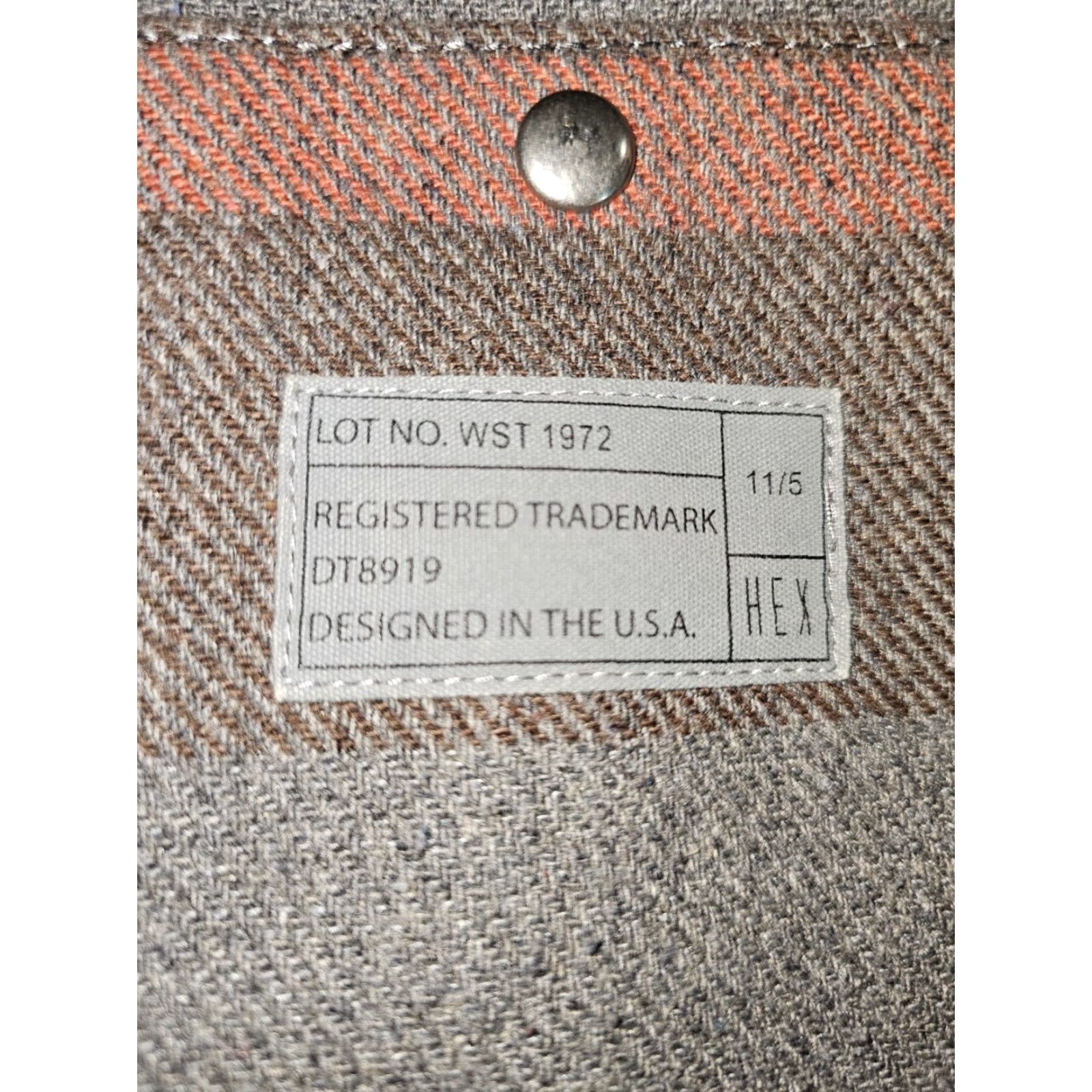 Vintage HEX Westmore MacBook Pro Tote Water Resistant Wool & Leather Design Shoulder Bag Size ONE SIZE - 3 Thumbnail