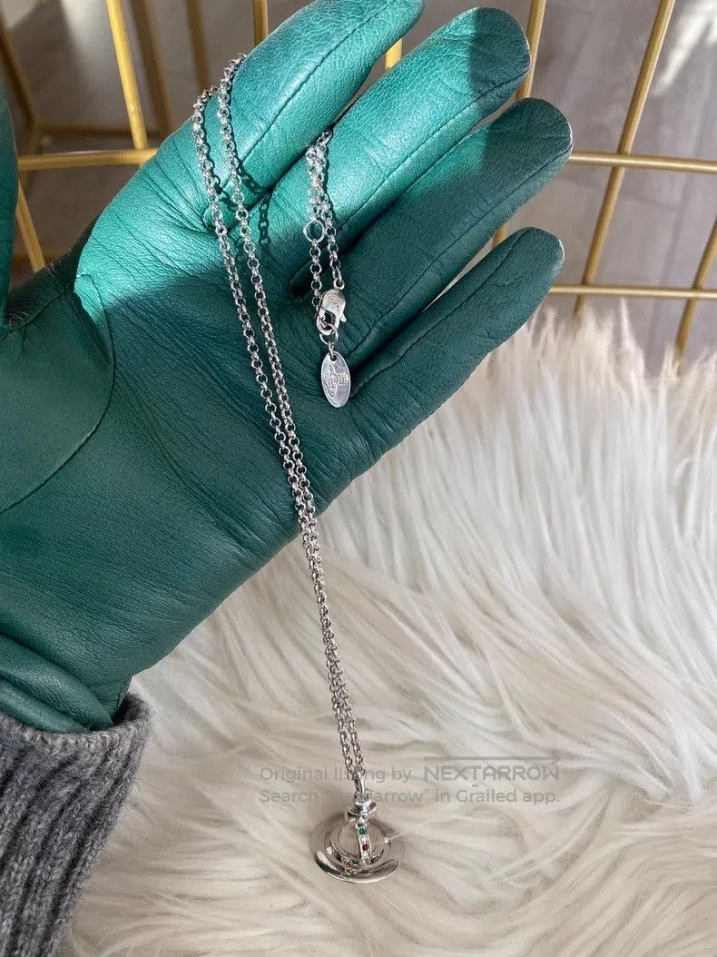 Vivienne Westwood Vivienne Westwood Medium silver orb necklace Size ONE SIZE - 4 Thumbnail