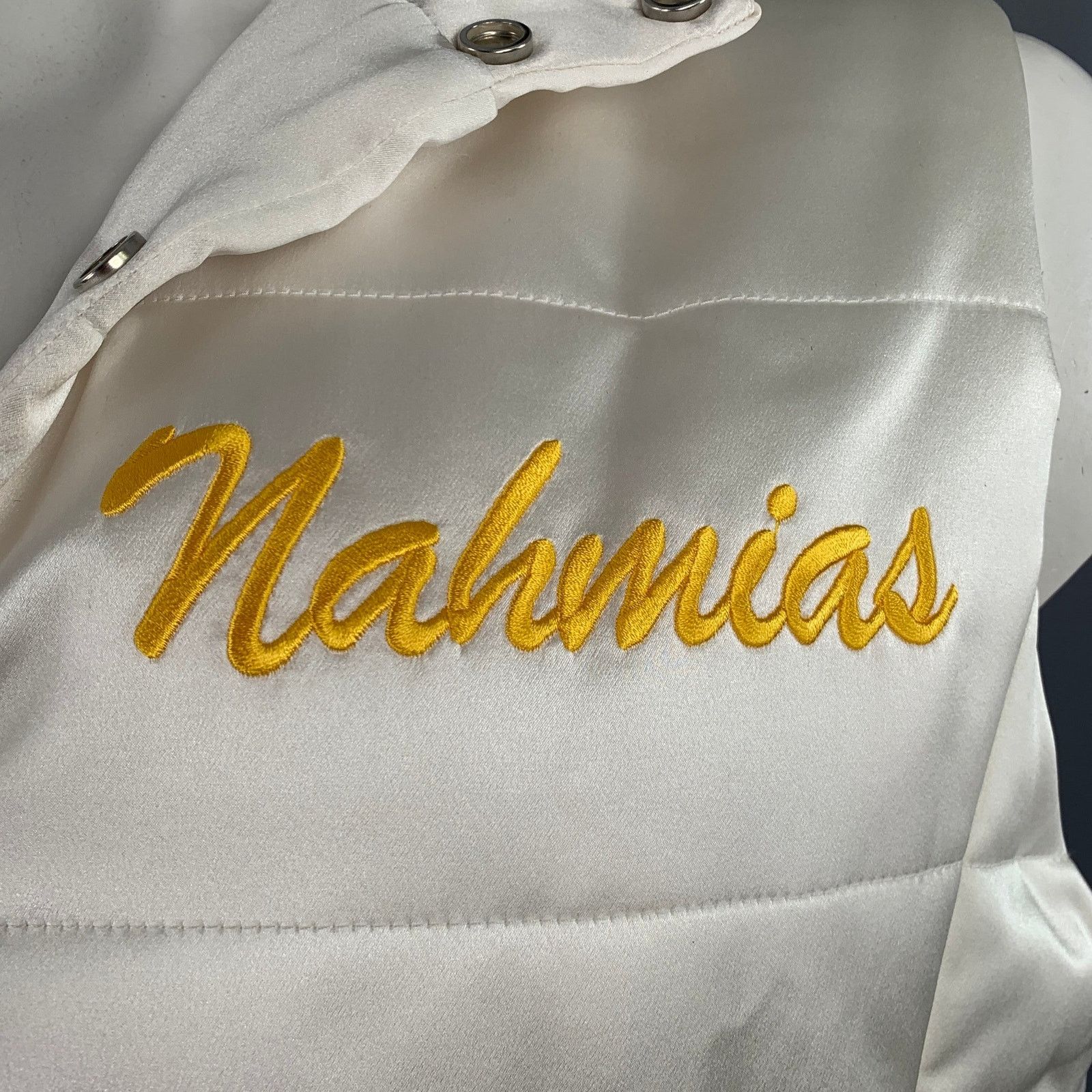 Nahmias -Summer Land- White Multi Color Embroidery Silk Button Up Size US XL / EU 56 / 4 - 2 Thumbnail