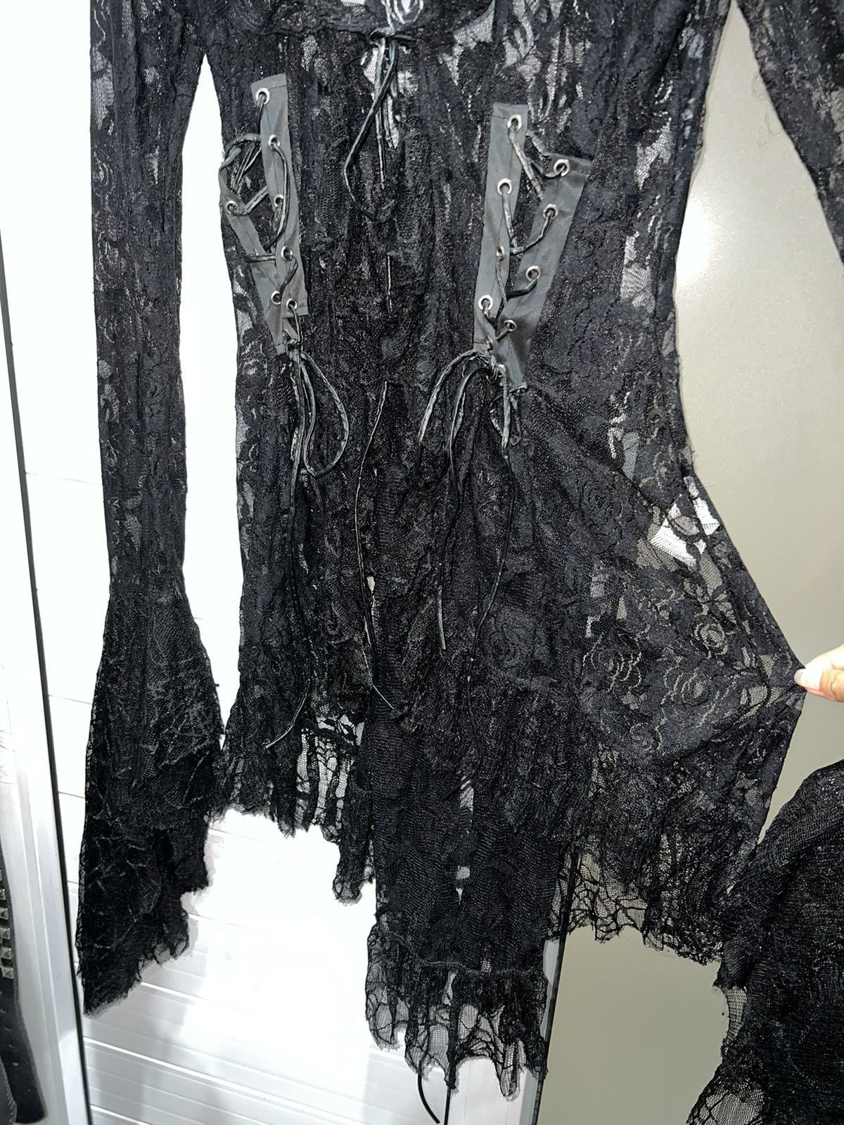 If Six Was Nine Dark romantic princess goth lace top 🧛🏻‍♀️🖤 Size S / US 4 / IT 40 - 10 Thumbnail