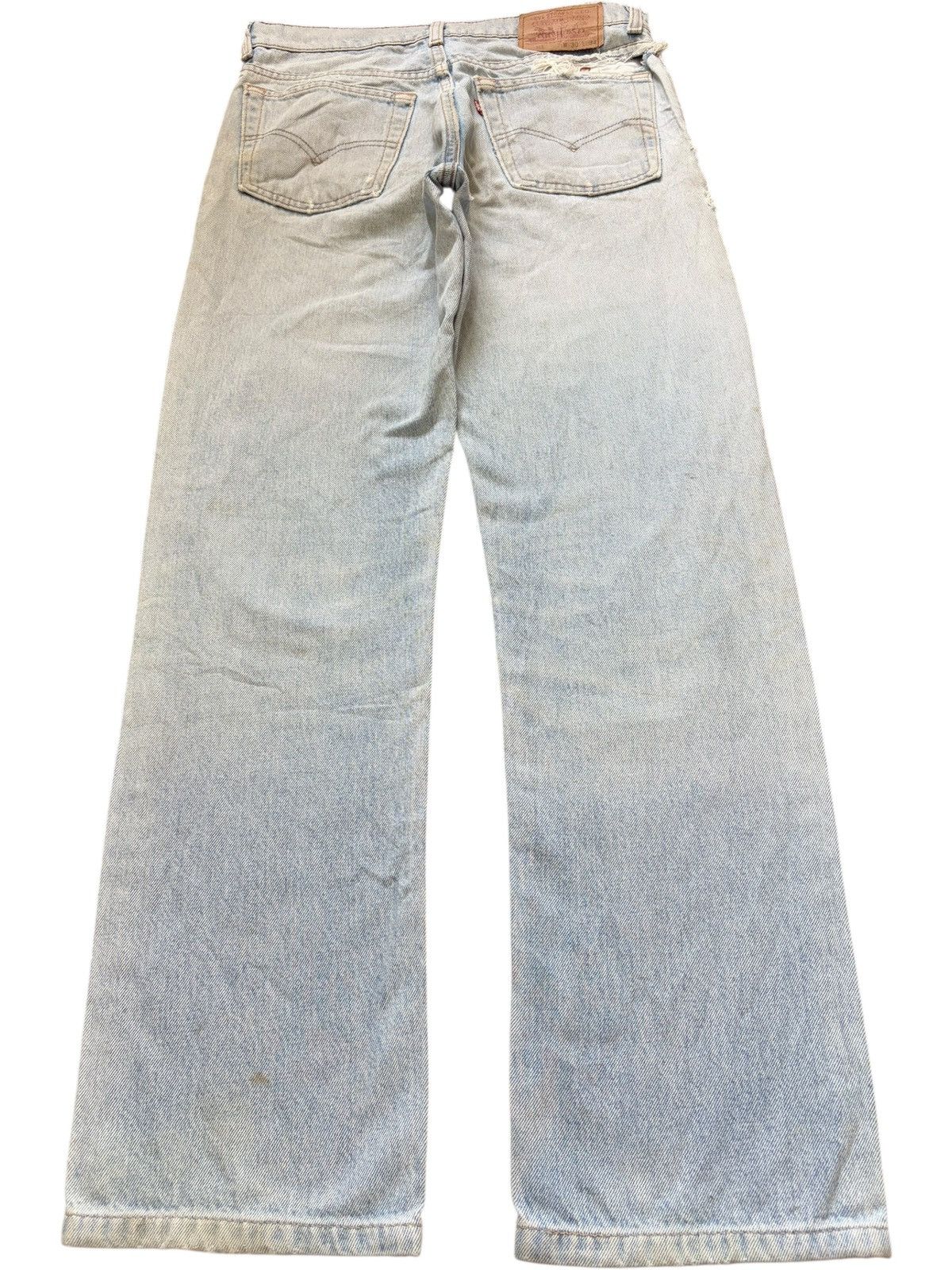 Levi's Vintage 90s Levis 515 Light Wash Distressed Jeans Size US 30 / EU 46 - 2 Thumbnail