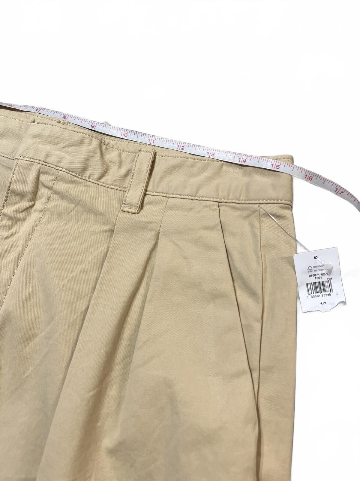 Gap Gap sz10 Wide Leg Beige pleated khaki NWT Coastal grandma Size 32" / US 10 / IT 46 - 7 Thumbnail