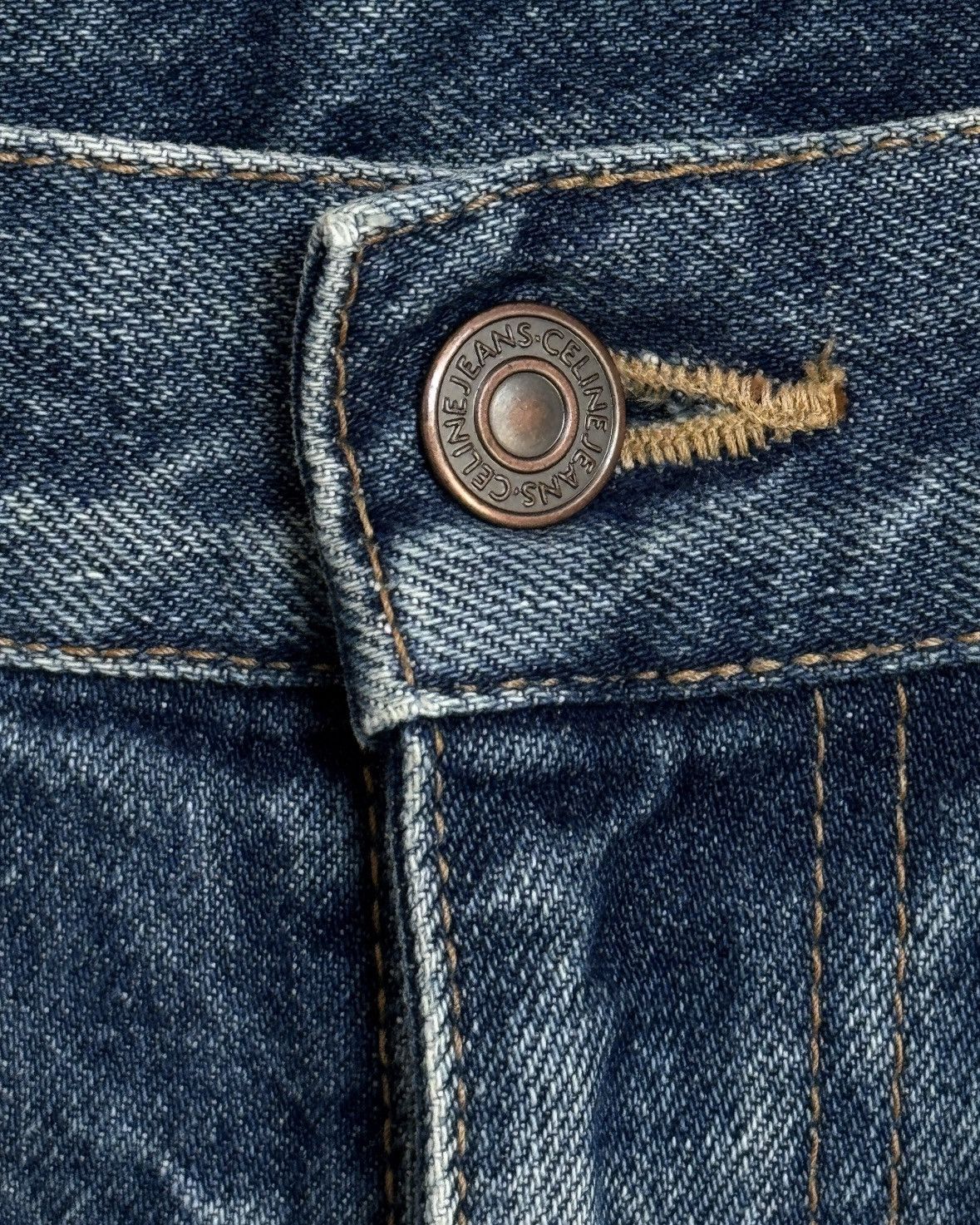 Celine Celine by Hedi Slimane Mid-Rise Flare Pants in Denim SS20 Size 29" - 7 Thumbnail