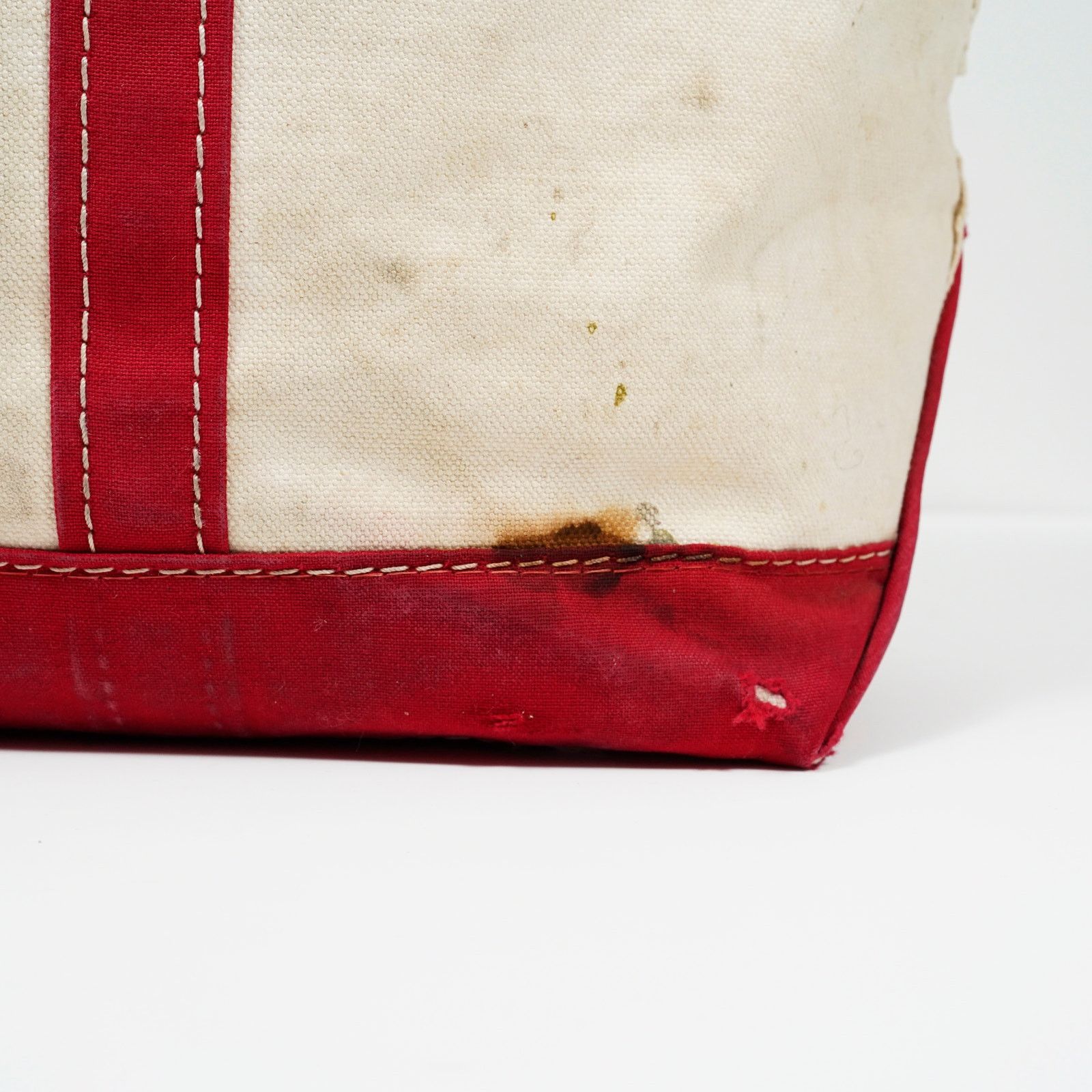 L.L. Bean Vintage 1980s L.L. Bean Boat and Tote Canvas Bag USA Rare Size ONE SIZE - 4 Thumbnail