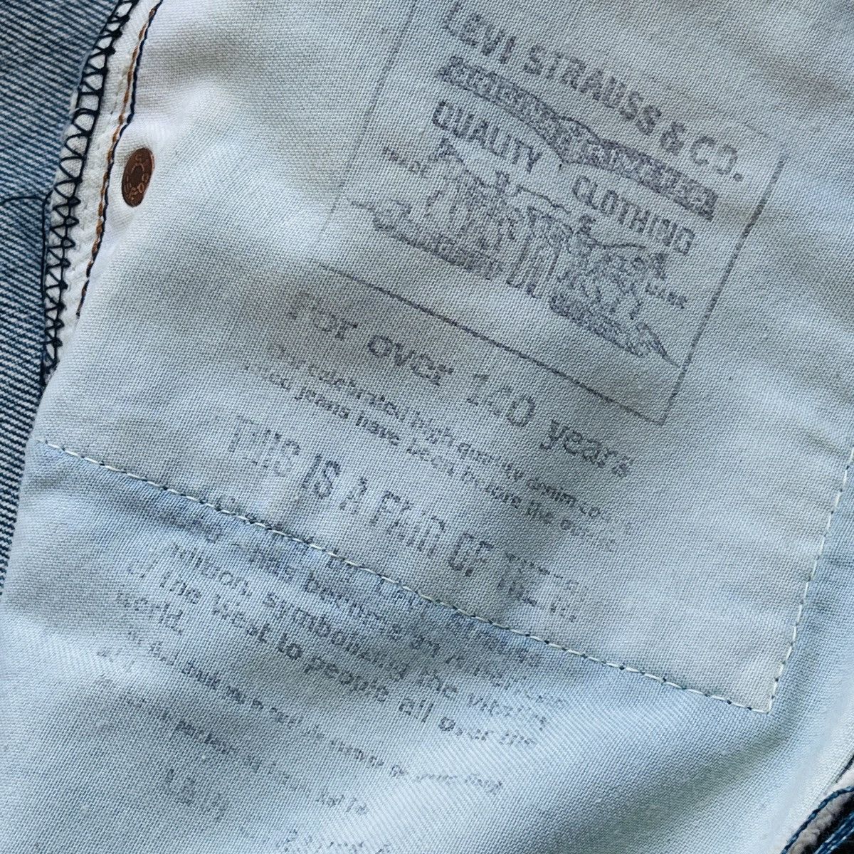 Levi's Vintage Levi's 502XX Big E Distressed Cut Selvedge Jeans J22 Size US 30 / EU 46 - 22 Thumbnail