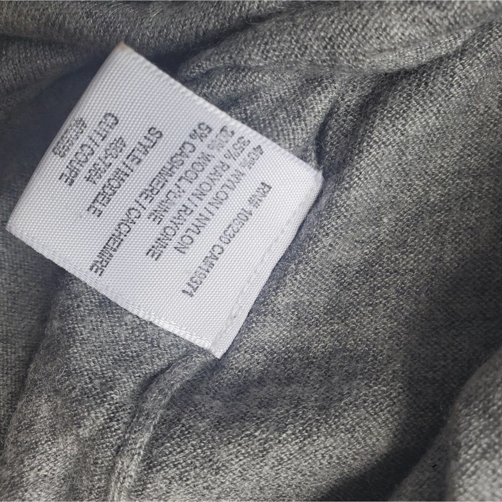 Joie Joie size small 100% cashmere grey cowlneck sweater Size S / US 4 / IT 40 - 5 Thumbnail