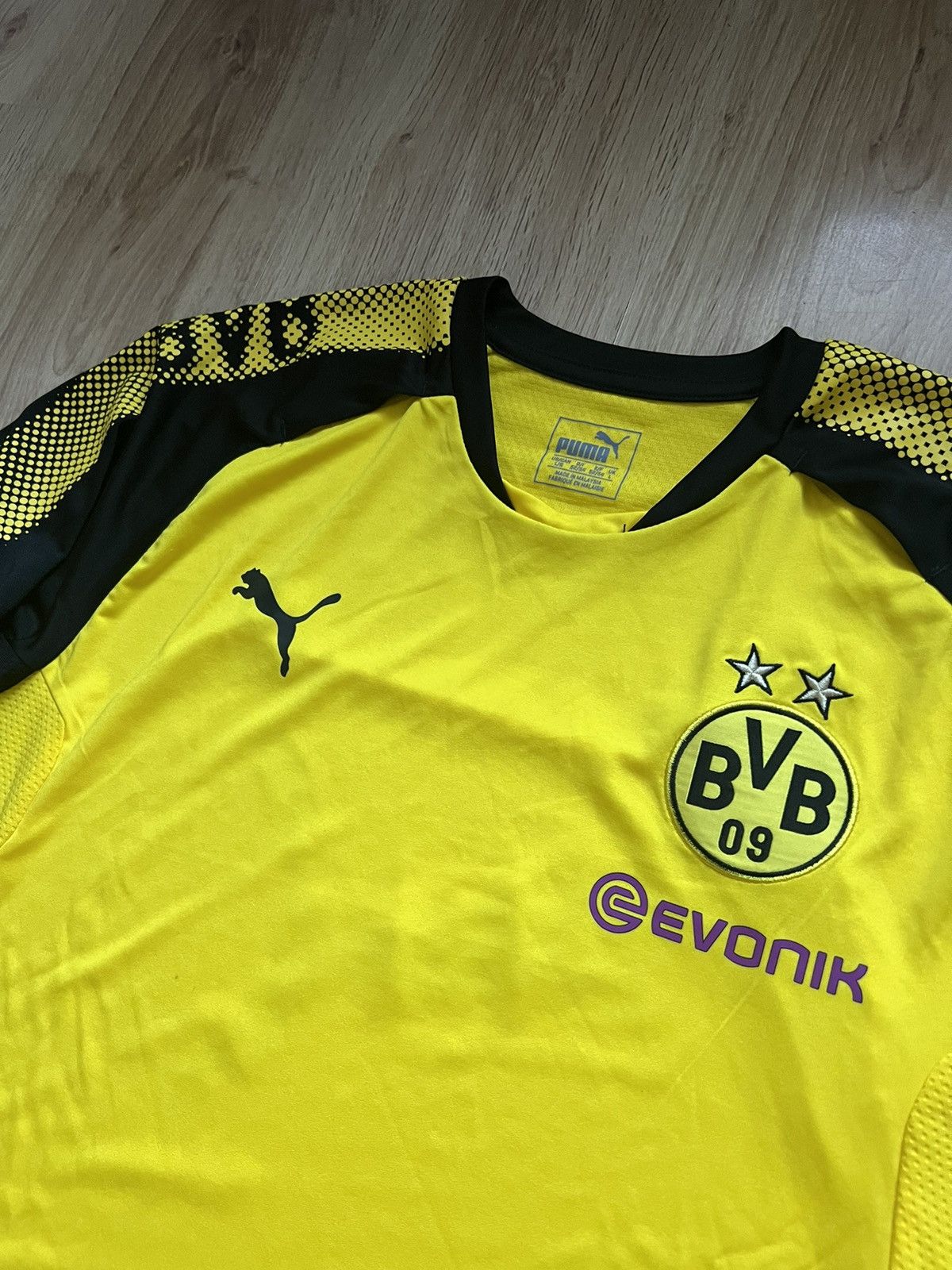 Puma 2017-18 BVB Borussia Dortmund Puma Training L/S Shirt Jersey Size US L / EU 52-54 / 3 - 4 Thumbnail
