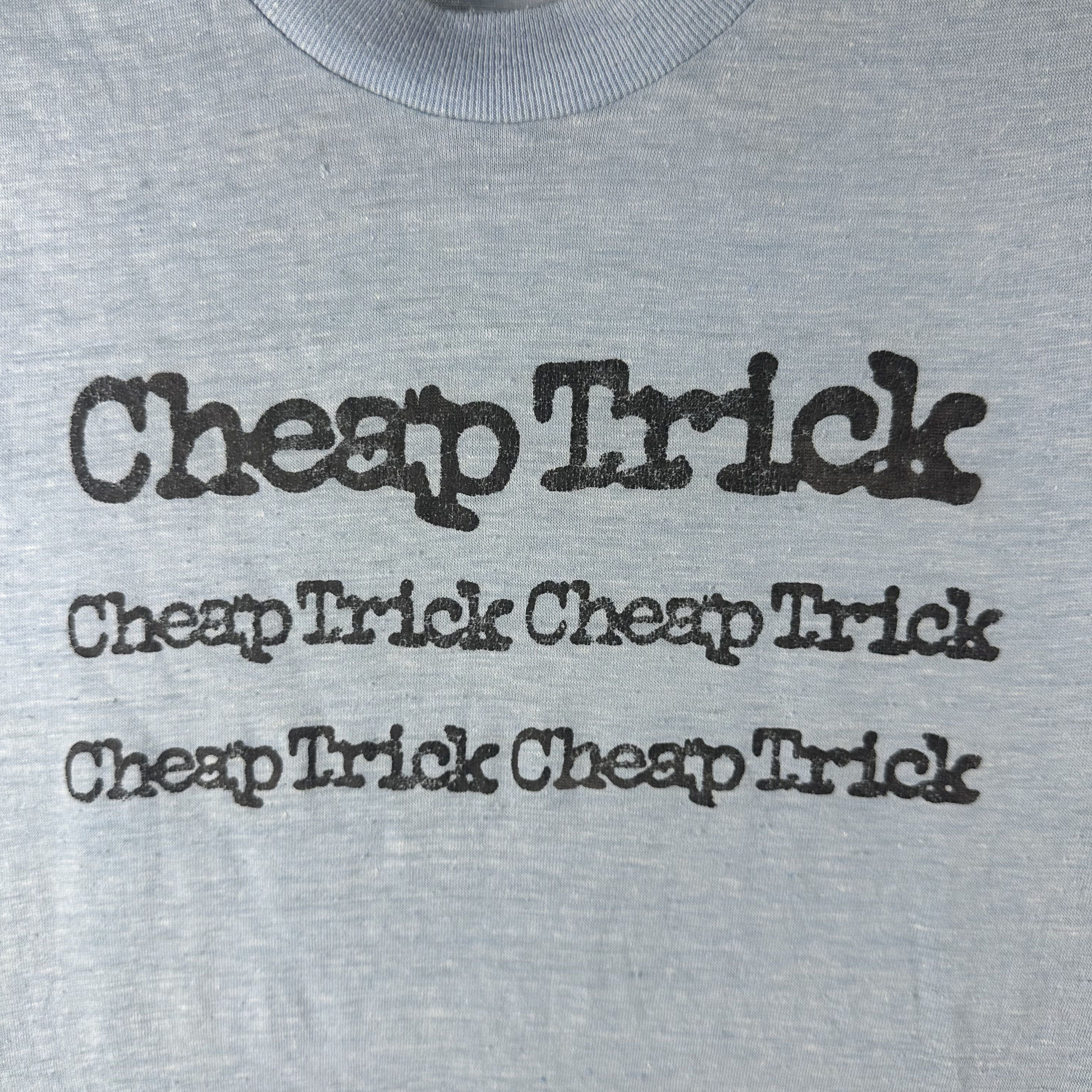 Vintage ​​​​80s Cheap Trick Rock Band Graphic Single Stitch T-shirt Size US XS / EU 42 / 0 - 2 Thumbnail