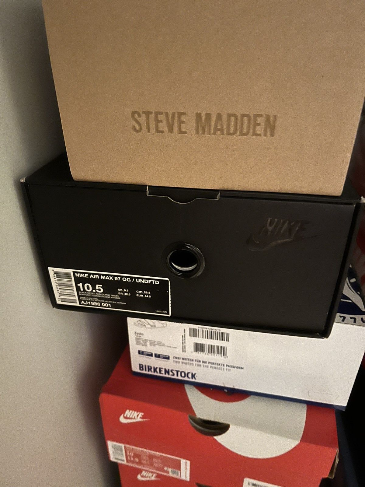 Nike Nike Air Max 97 Undefeated OG Black Size 10.5 Size US 10.5 / EU 43-44 - 6 Thumbnail