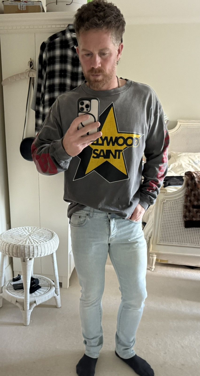 Saint Michael Saint Mxxxxxx Michael Hollywood Saint sleeve t shirt XL logo Size US XL / EU 56 / 4 - 3 Thumbnail