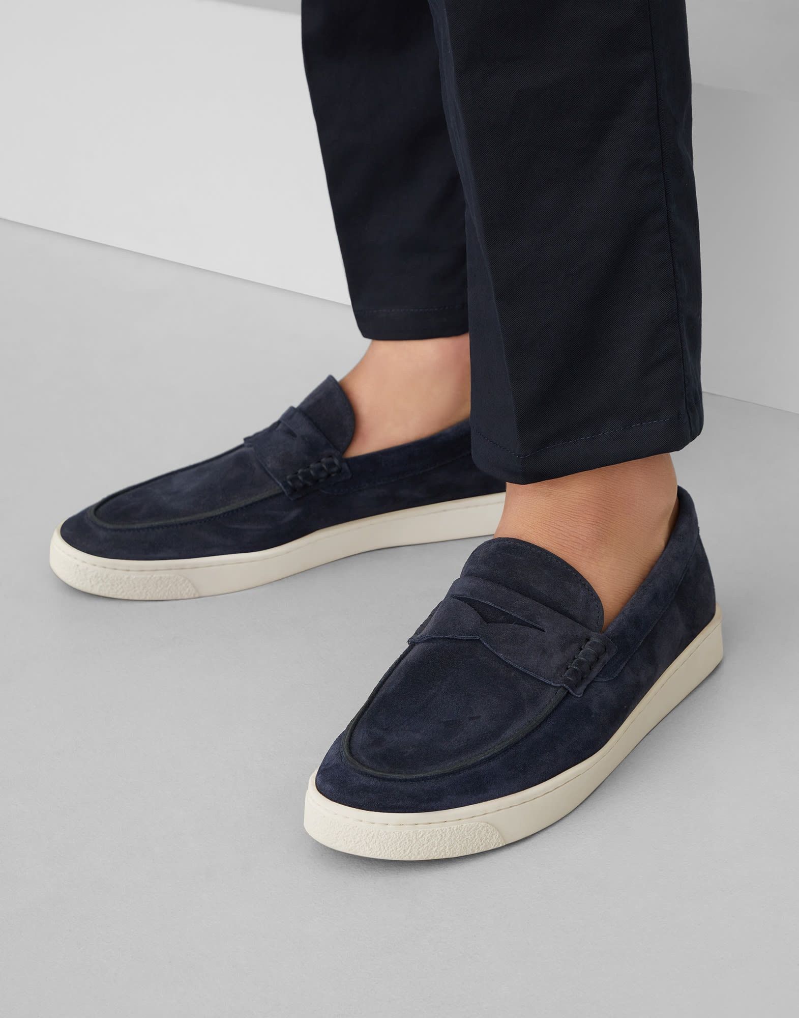 Brunello Cucinelli o1la1rc1a0425 Loafer in Blue Size US 7 / EU 40 - 5 Thumbnail