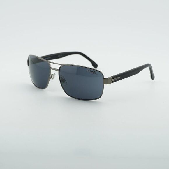 Carrera CARRERA 8063/S 0KJ1 IR Sunglasses Ruthenium Rectangle Frame Size ONE SIZE - 1 Thumbnail