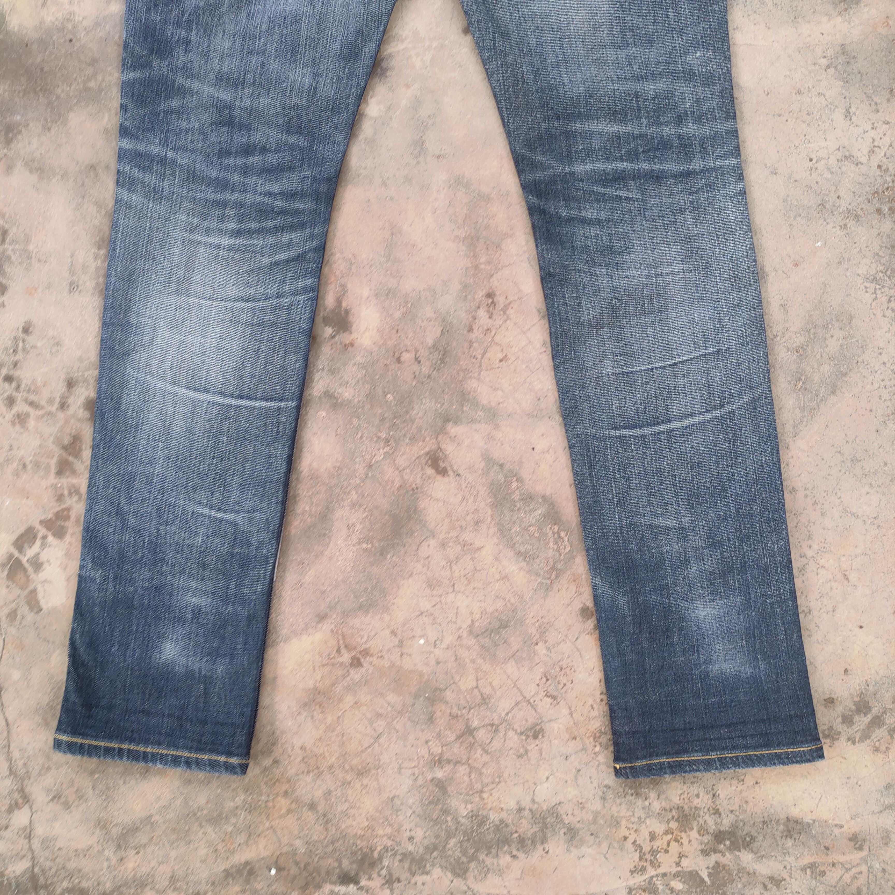 Japanese Brand VINTAGE JAPANESE SKINNY RIPPED FADED JEAN DENIM PANTS Size US 31 - 11 Thumbnail