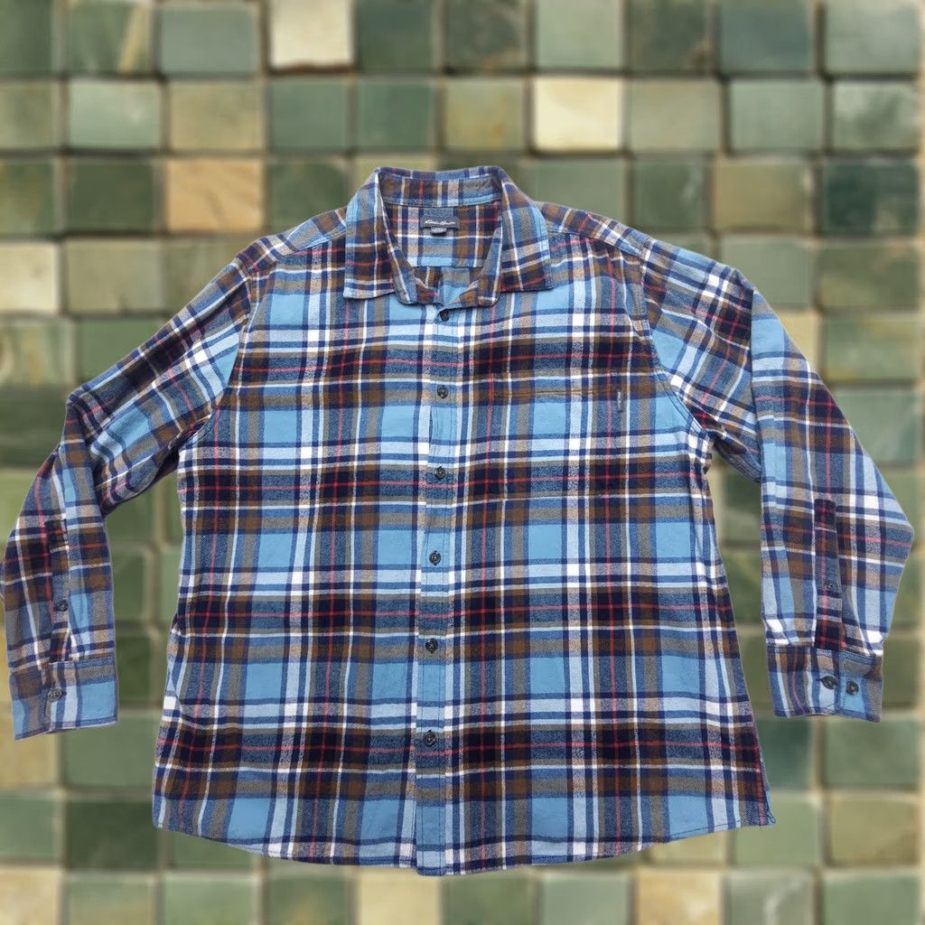 Eddie Bauer Eddie Bauer Long Sleeve Flannel Shirt Mens 2XL Plaid 100% Cotton Outdoor Camping Size US XXL / EU 58 / 5 - 1 Thumbnail