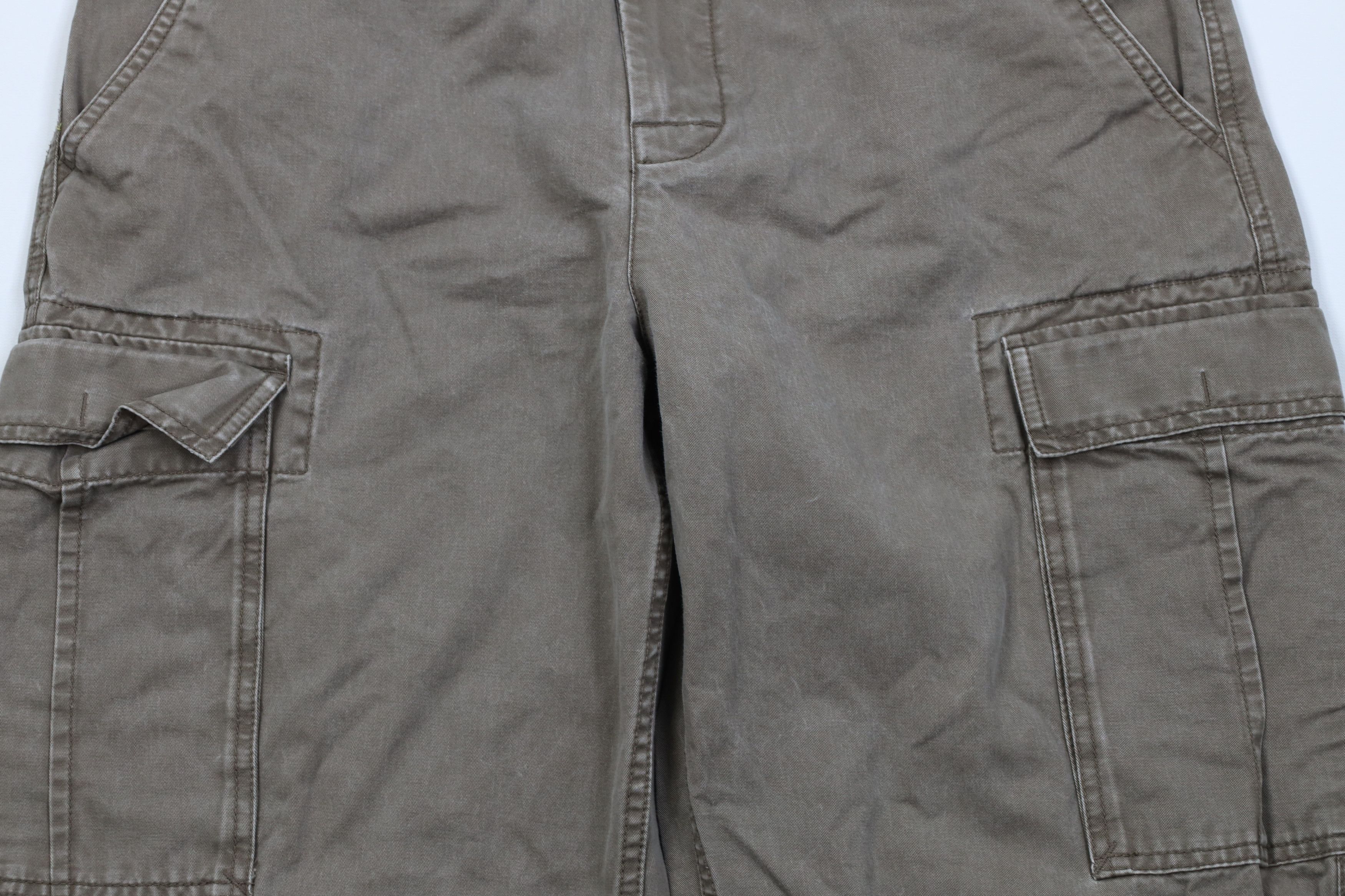 Gap Vintage 90s Y2K Gap Fit Wide Leg Cargo Pants Beige Cotton Size US 32 / EU 48 - 3 Thumbnail