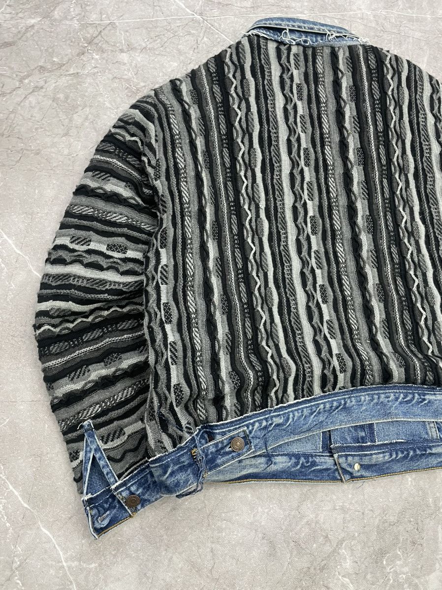 Coogi × Levi's REWORKED REVERSIBLE COOGI SWEATER X LEVIS JACKET Size US XL / EU 56 / 4 - 10 Thumbnail