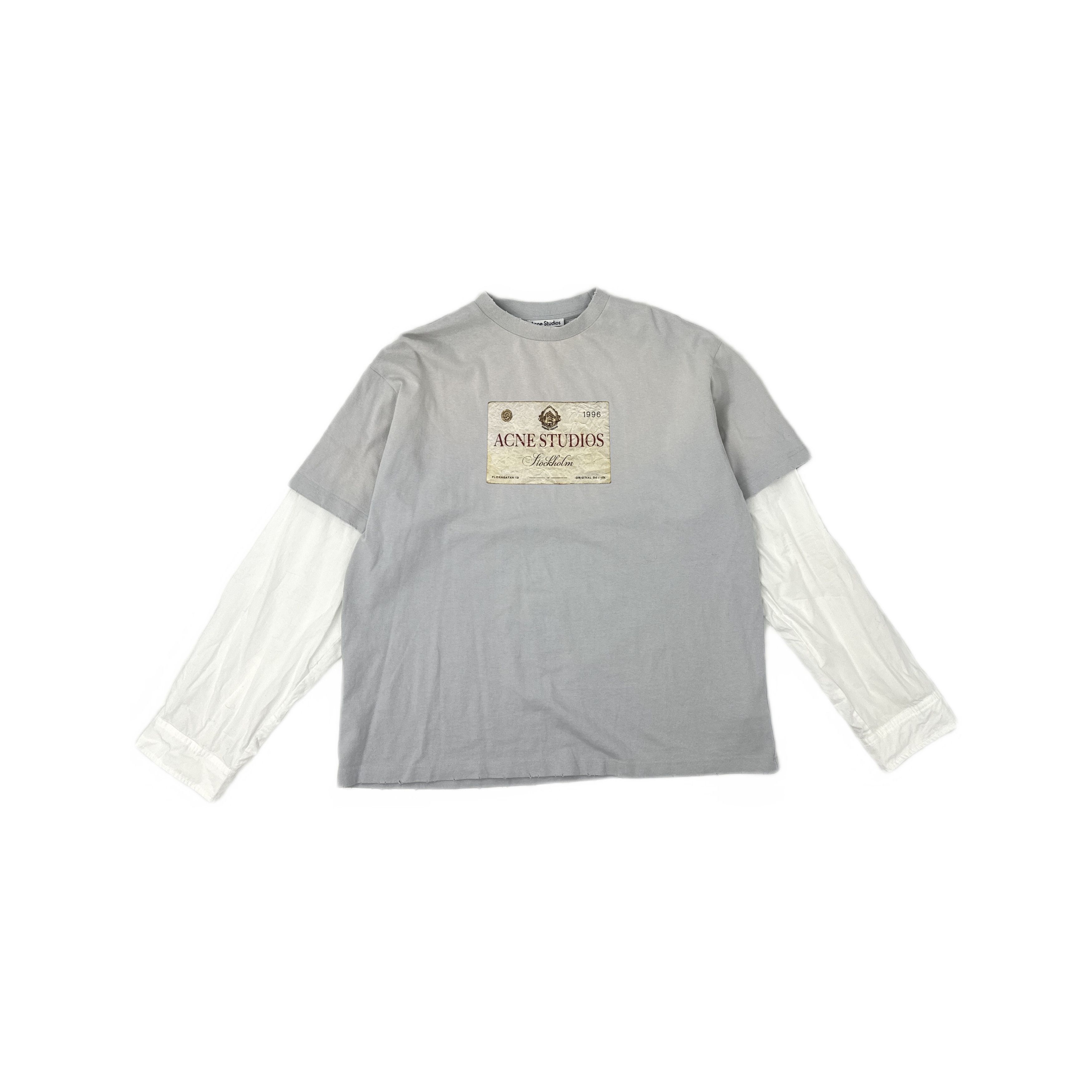 Acne Studios Acne Studios Logo Layered Long Sleeve T-Shirt Size L Size US L / EU 52-54 / 3 - 1 Thumbnail