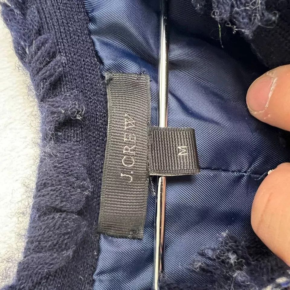 J.Crew J Crew Cardigan Women Blue Tweed Long Sleeve Stretch Fit S-M Size M / US 6-8 / IT 42-44 - 5 Thumbnail
