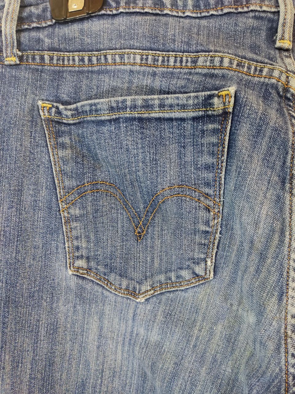 Levi's vintage levis 505 straight leg denim nice design Size 33" - 7 Thumbnail