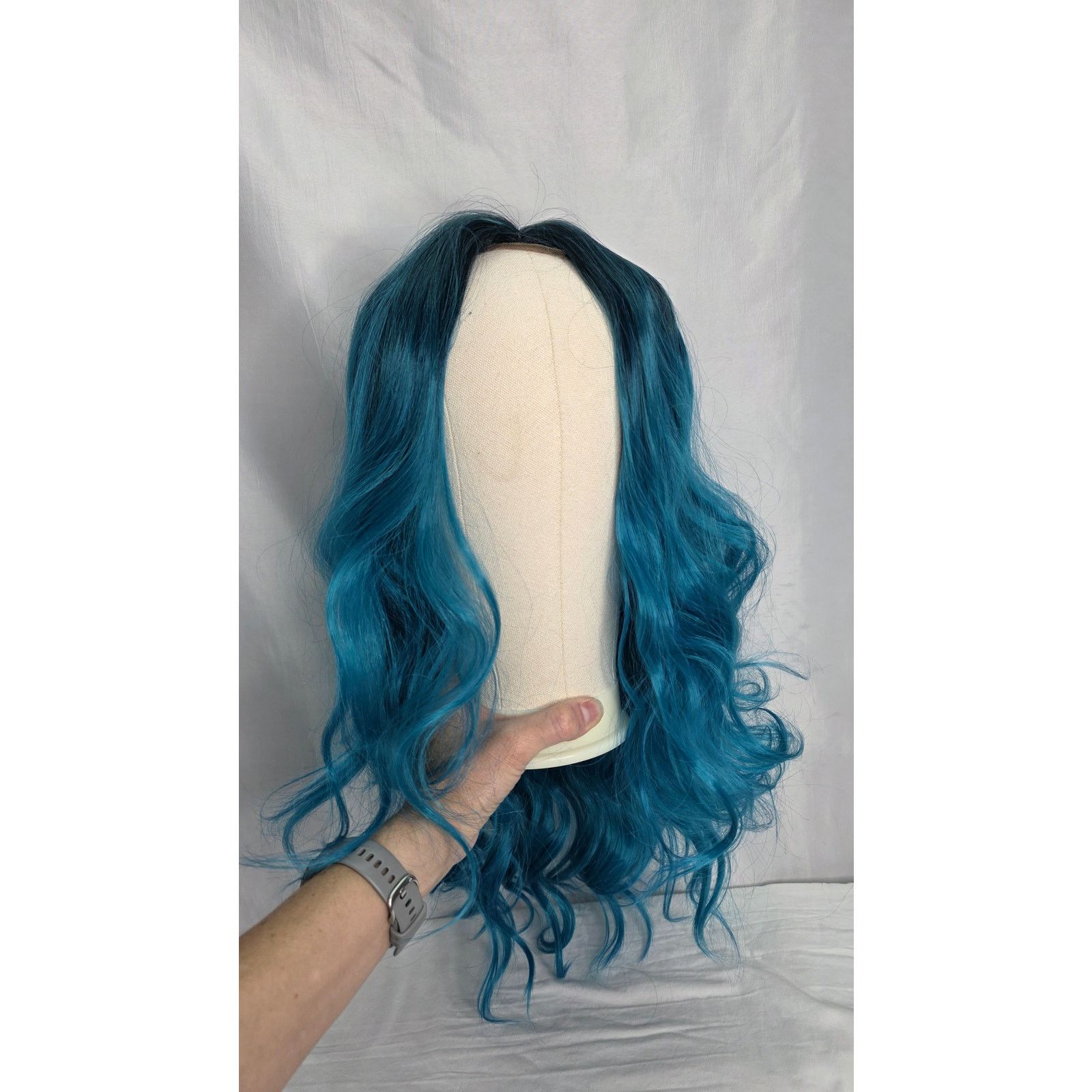 Other Long Ombre Turquoise Wavy Wig 26" Middle Part Size ONE SIZE - 2 Thumbnail