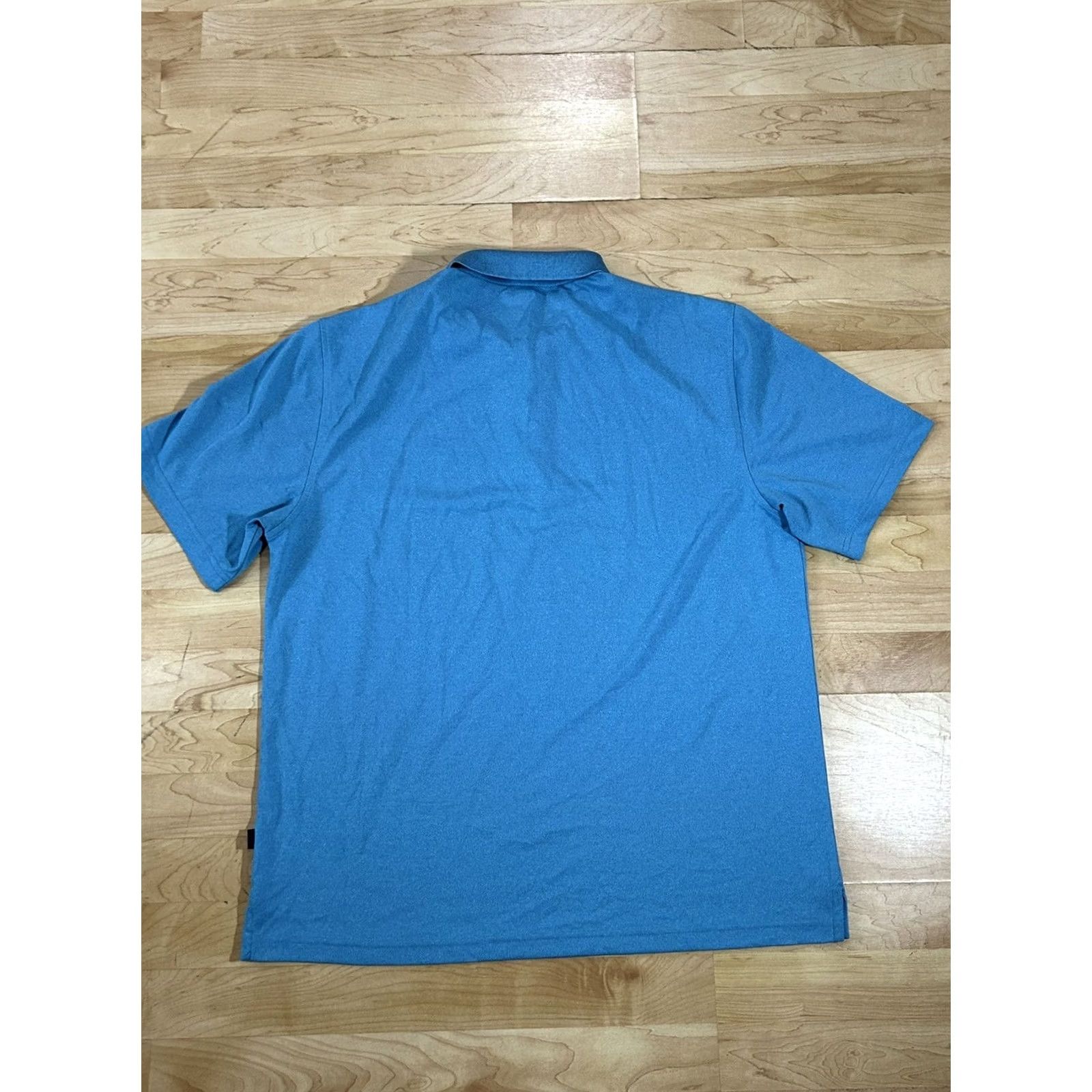 Vintage VINTAGE? (No) Greg Norman Play Dry Performance Polo Shirt Mens L Blue Short Sleeve Button Golf Sz Large Size US L / EU 52-54 / 3 - 2 Thumbnail
