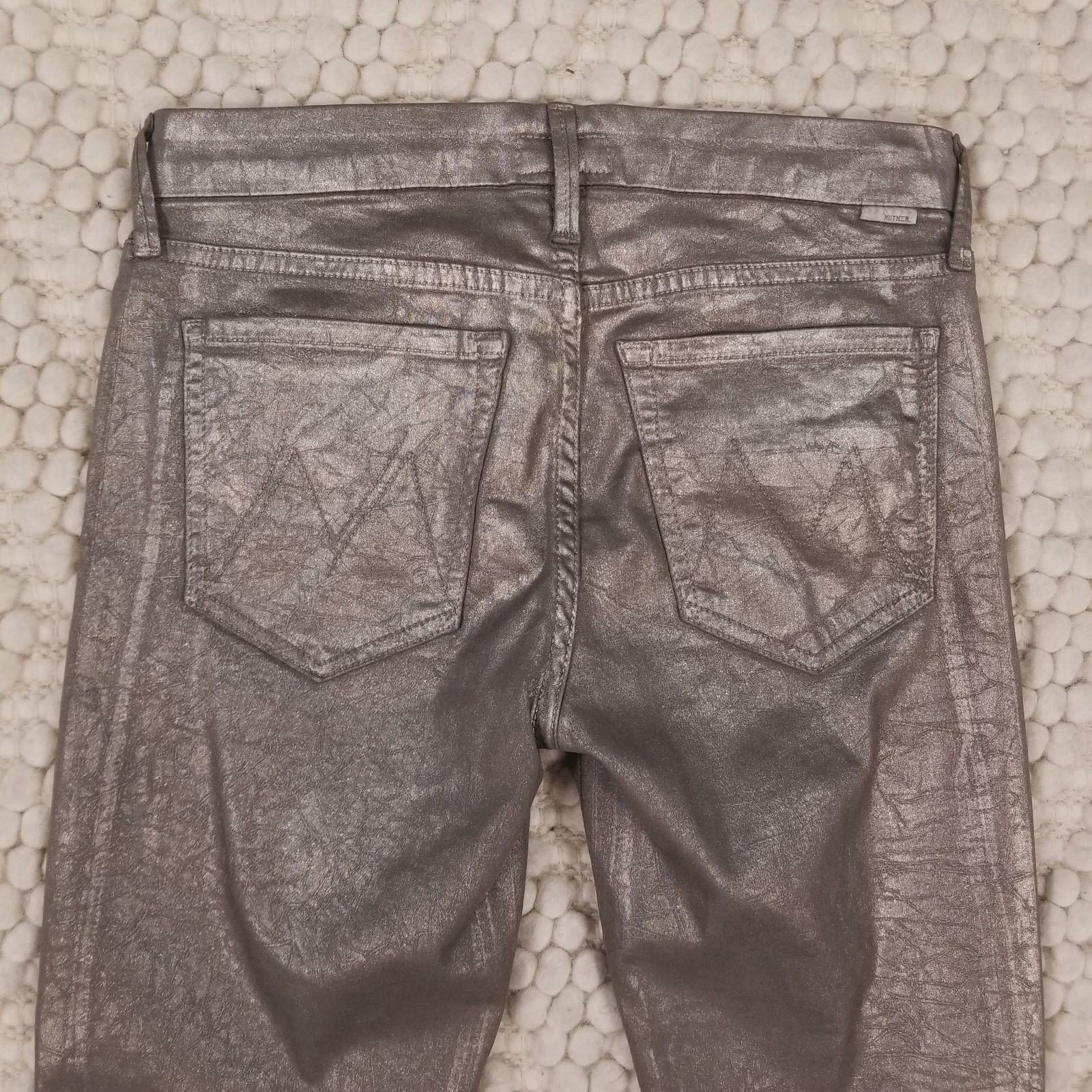 MOTHER Mother The Looker Jeans Disturbing the Peace Gunmetal Sz 26 Size 26" / US 2 / IT 38 - 10 Thumbnail