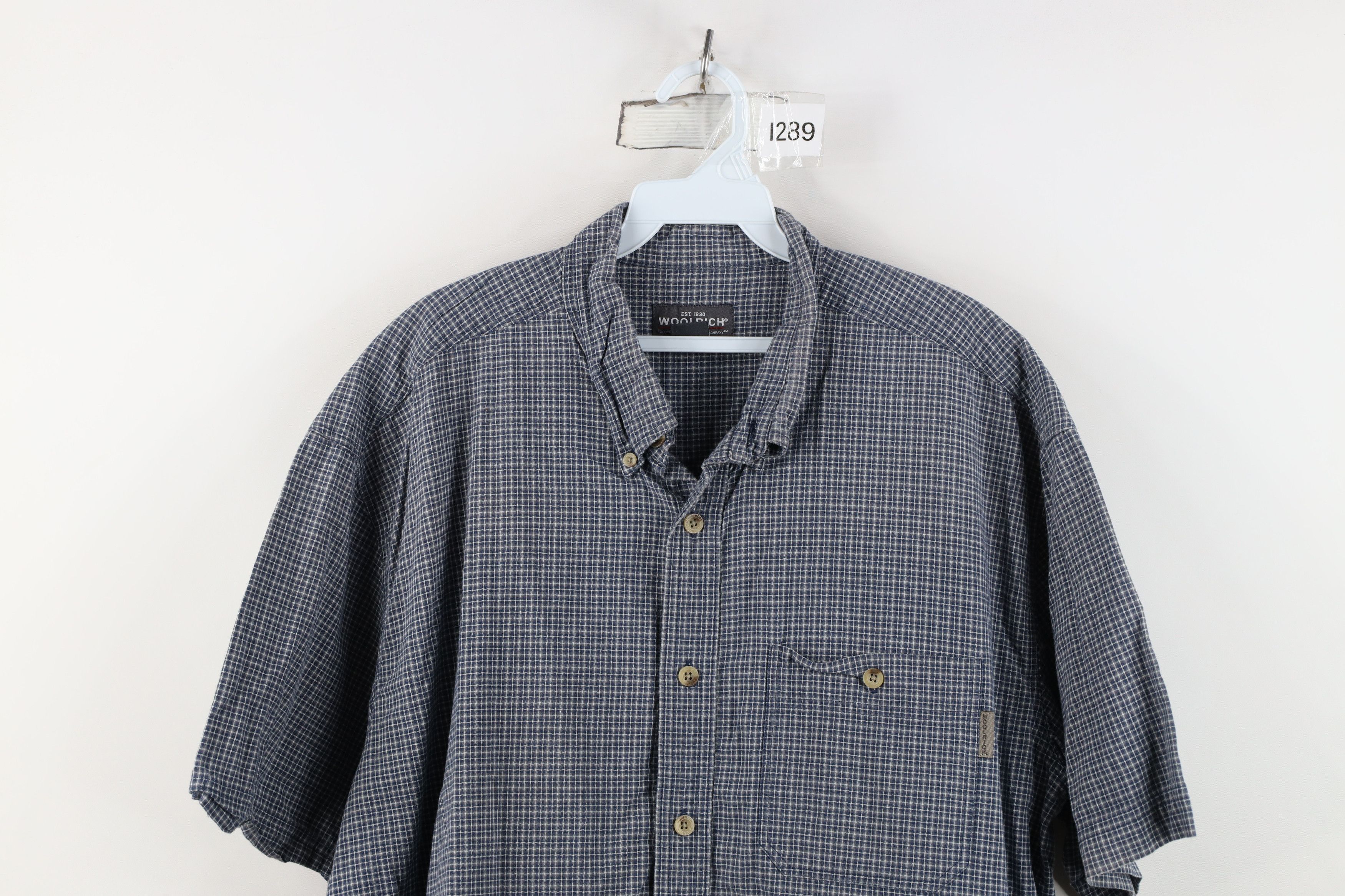 Woolrich Woolen Mills Vintage Woolrich Short Sleeve Collared Button Down Shirt Size US XL / EU 56 / 4 - 2 Thumbnail