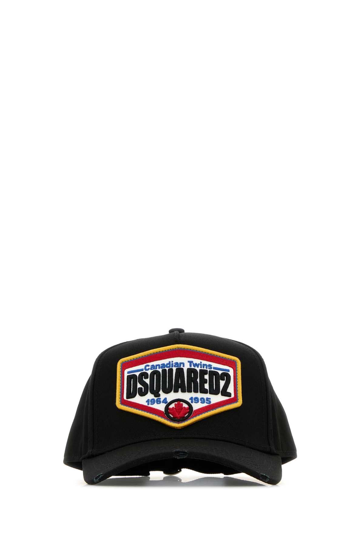 Dsquared2 Black Cotton Baseball Cap Size ONE SIZE - 1 Thumbnail