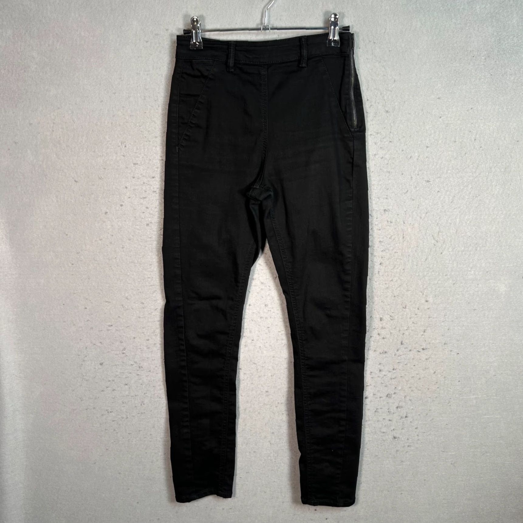 Reiss Reiss Jeans Womens Black Skinny Fit Size 25 Cotton Blend Denim 5-Pocket Stretch Size 42" / US 20 - 2 Thumbnail