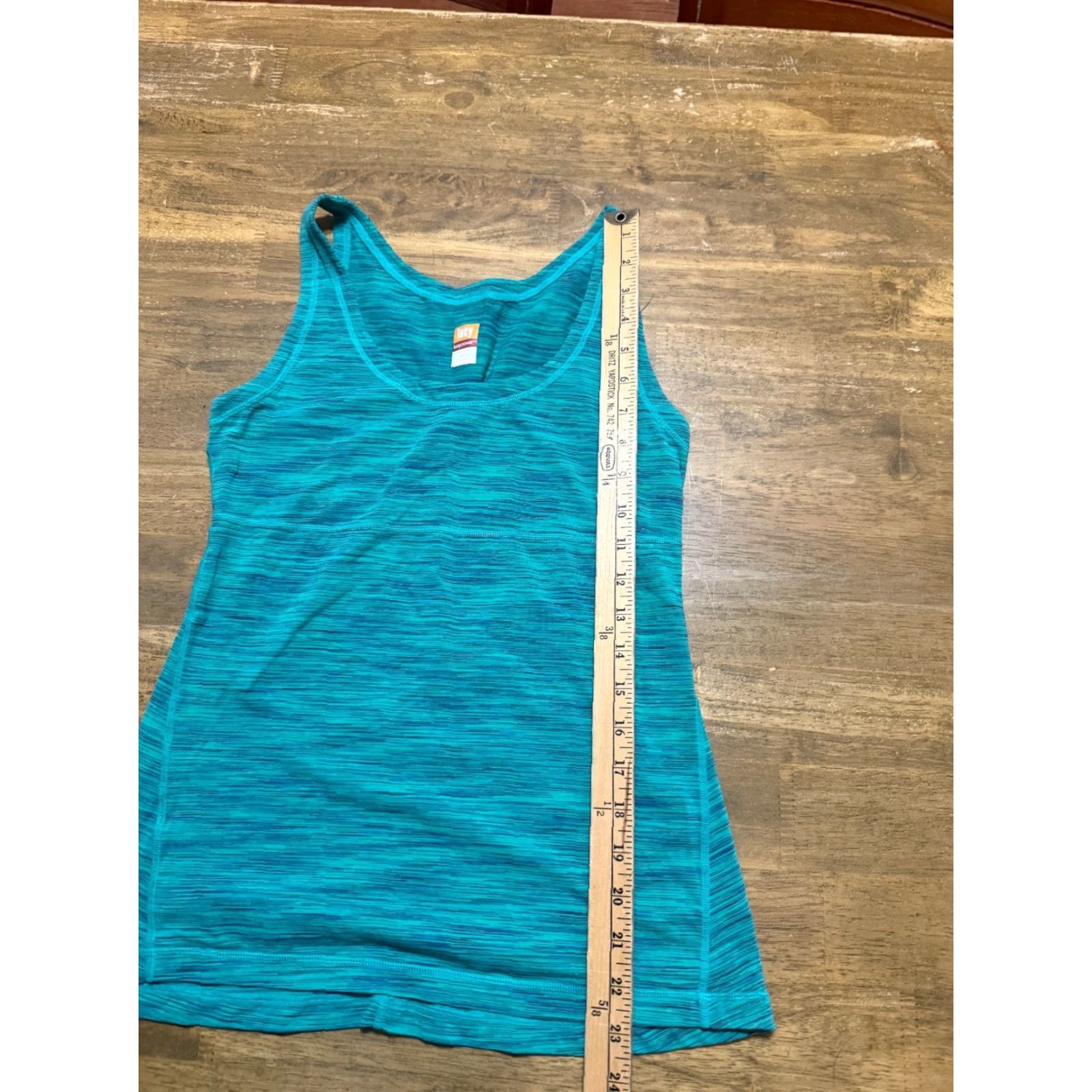 Vintage Lucy Power Tank Top Women's Small Green Athletic Sleeveless Shirt Womens Boys? Size S / US 4 / IT 40 - 5 Thumbnail