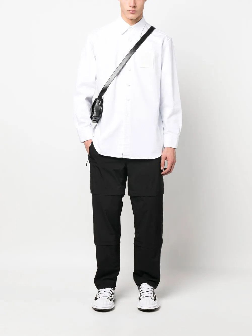 Raf Simons o1y0325 Logo Solid Color Shirt in White Size US M / EU 48-50 / 2 - 5 Thumbnail