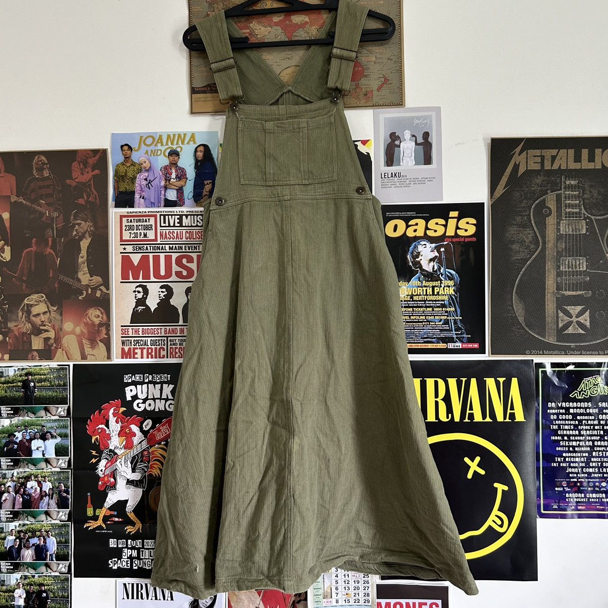 Vintage Vintage Simple Loose Suspender Skirt Size 32" / US 10 / IT 46 - 1 Thumbnail