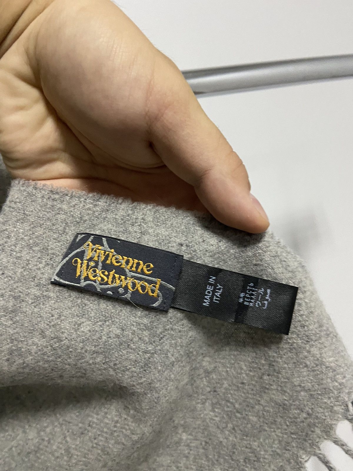Vintage × Vivienne Westwood Vivienne Westwood scarf vintage logo wool Size ONE SIZE - 3 Thumbnail
