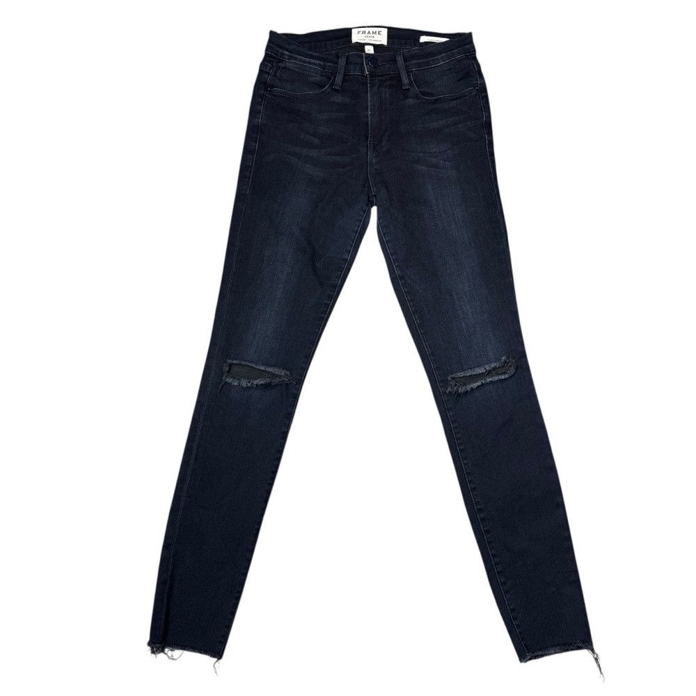 Frame FRAME Le High Skinny Sterling Distressed Jeans Size 25 Size 25" / US 0 / IT 36 - 2 Thumbnail