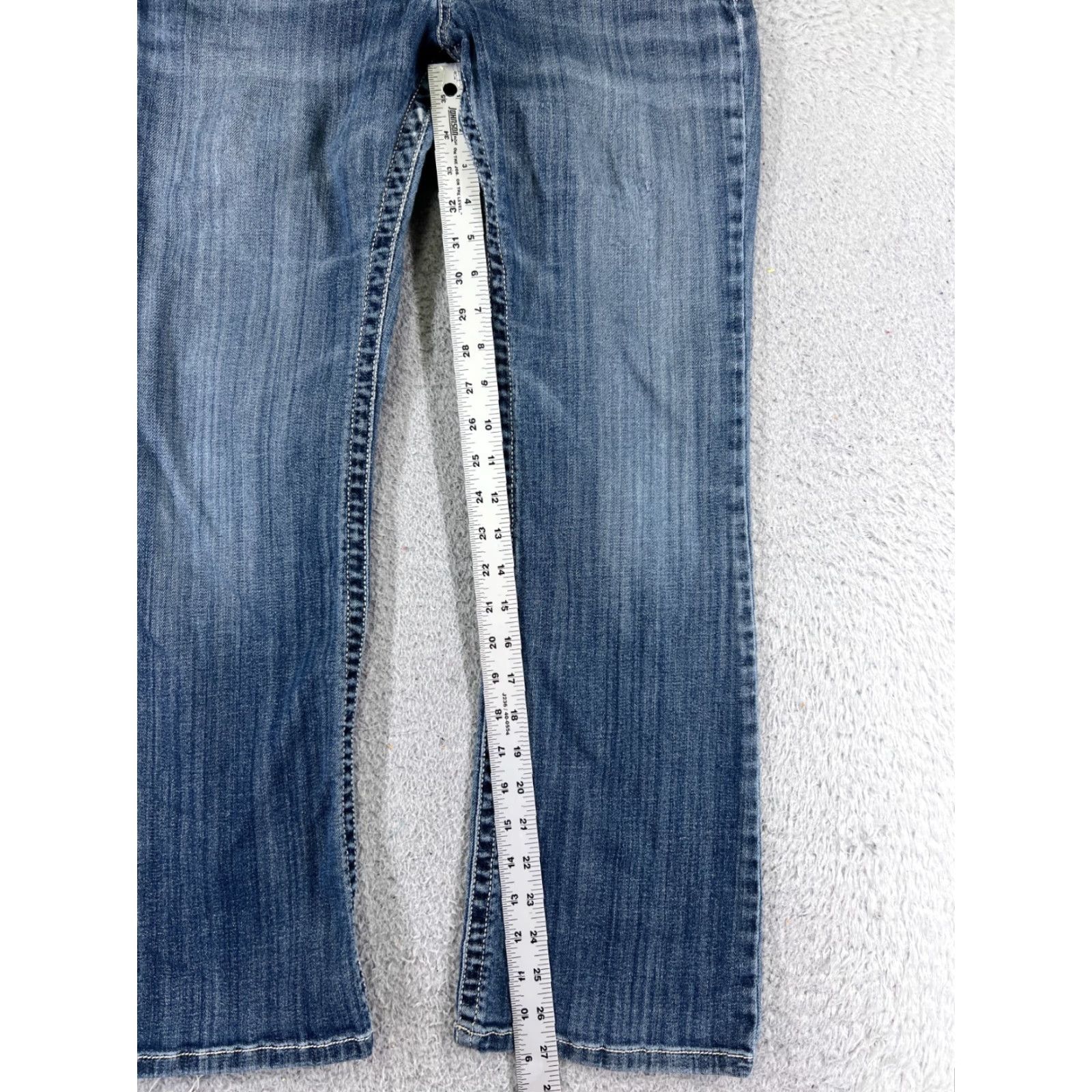 Lee Lee Jeans Women Bootcut 26x27 Blue Denim Slender Secret Low Rise 26 Dc Size 26" / US 2 / IT 38 - 7 Thumbnail