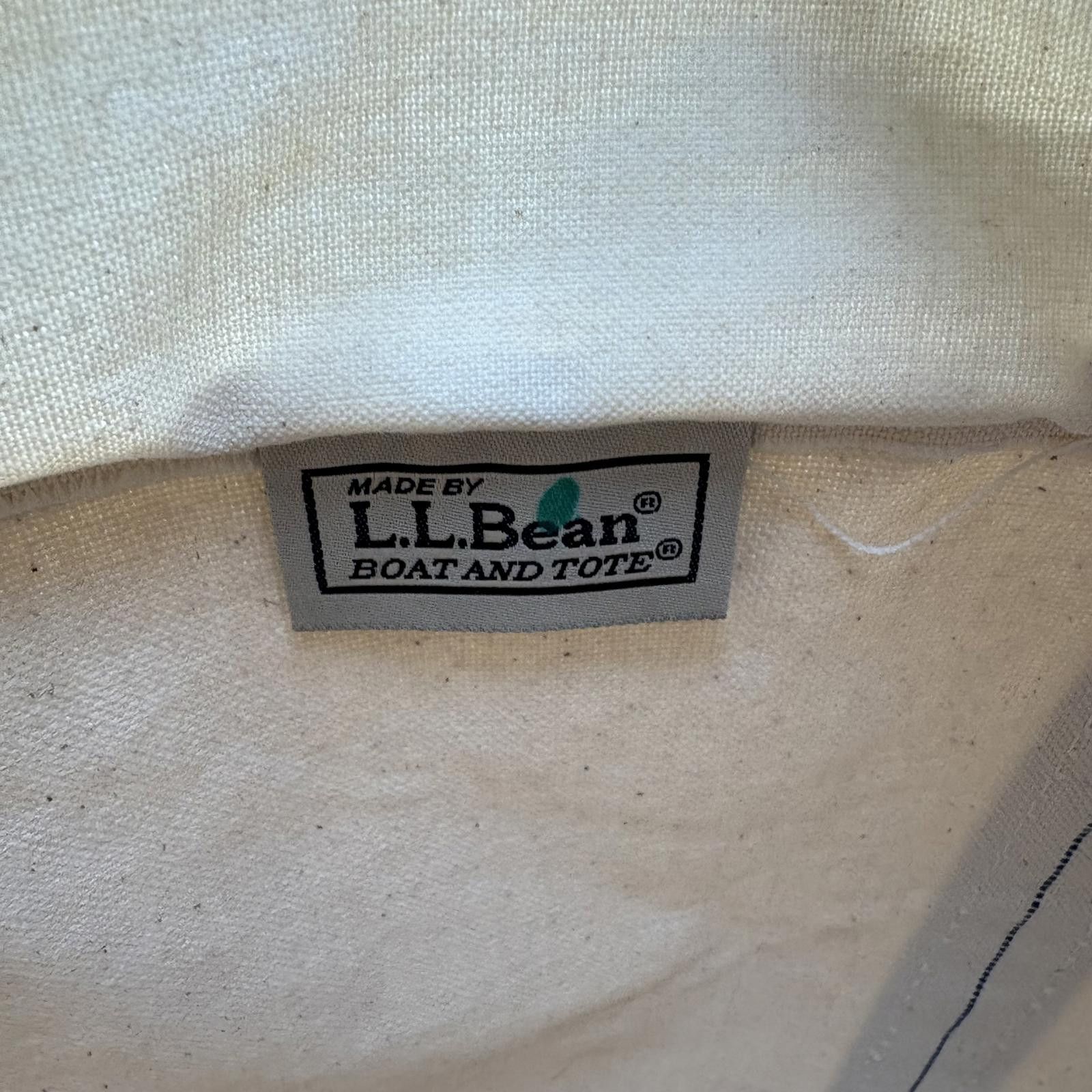 L.L. Bean Vintage 90s L.L. Bean Boat And Tote Green Zipper Canvas Bag Size ONE SIZE - 2 Thumbnail