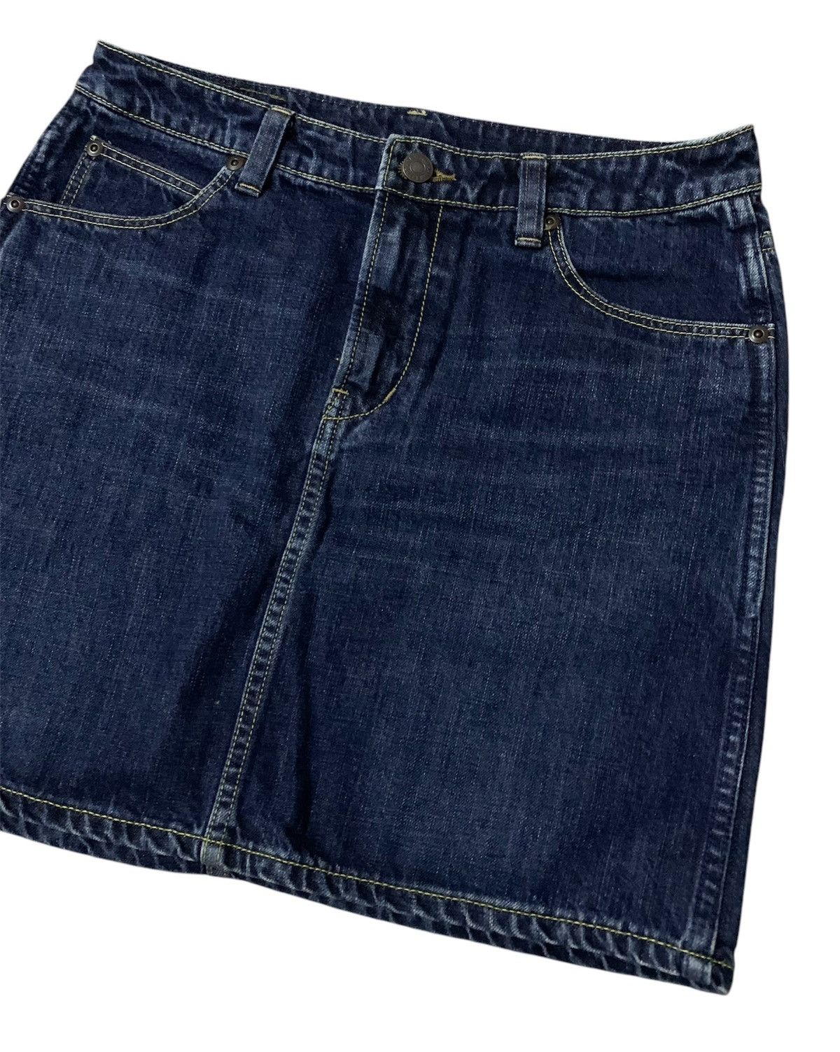Blue Blue Japan × Indigo Blue Blue Japan Indigo Skirt Size 29" - 2 Thumbnail
