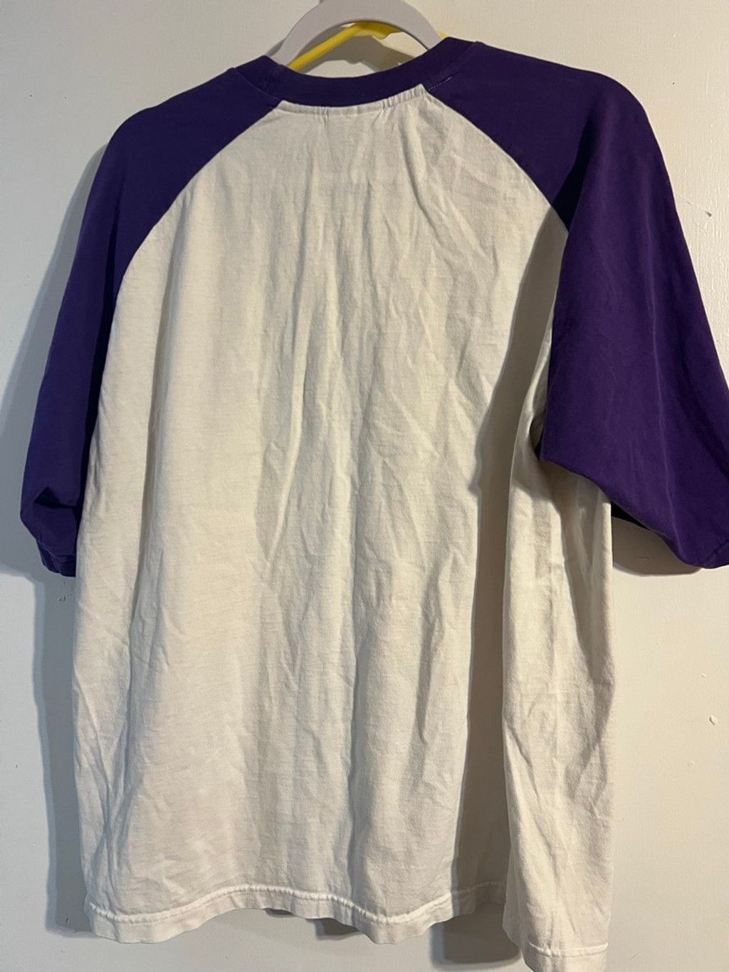 Nike Men's Nike LSU White Purple Short Sleeve Tee L Size US L / EU 52-54 / 3 - 2 Thumbnail