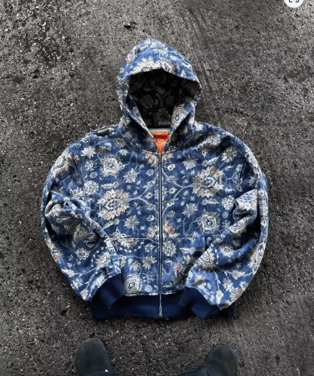 Japanese Brand streetwear loose zipper hoodie Size US L / EU 52-54 / 3 - 1 Thumbnail
