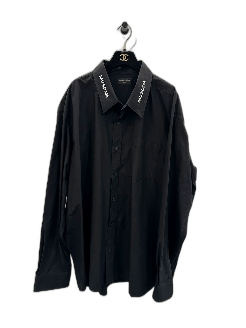 Balenciaga balenciaga black long sleeve shirt Size US S / EU 44-46 / 1 - 1 Thumbnail